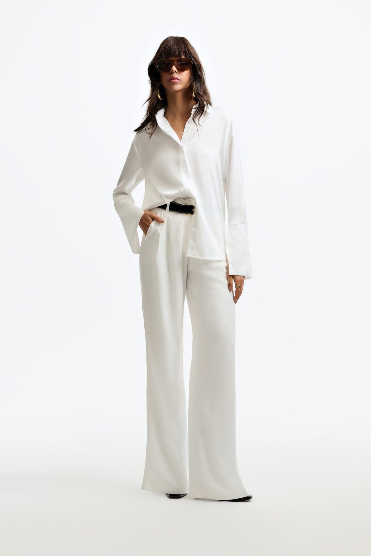 Calça Pantalona Nina - Off White