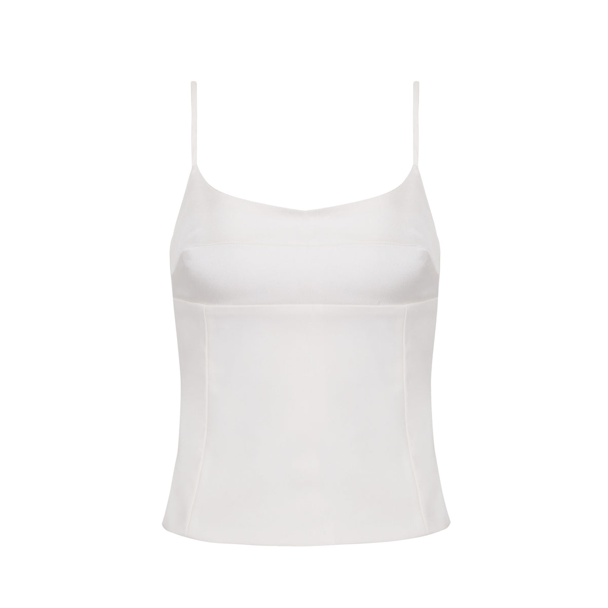 Blusa Alcinha Busto Acetinado Amélia - Branco