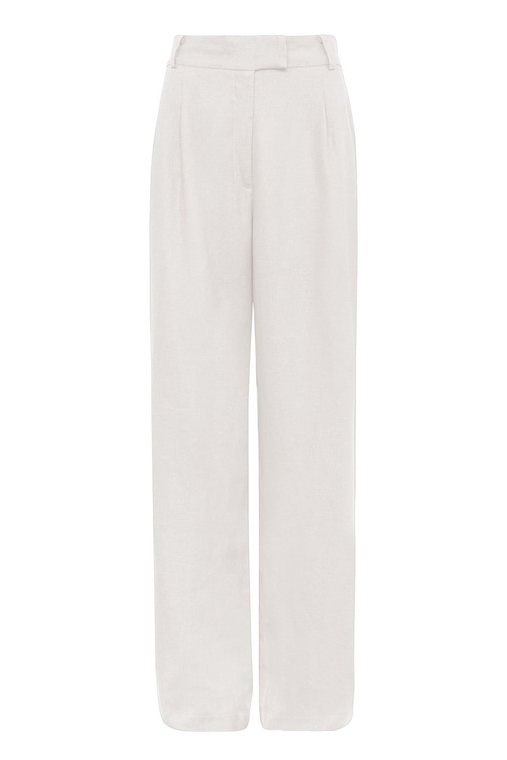 Calça Pantalona De Linho Eliza - Off White