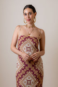 Vestido De Alcinha Midi Estampa Gypsy
