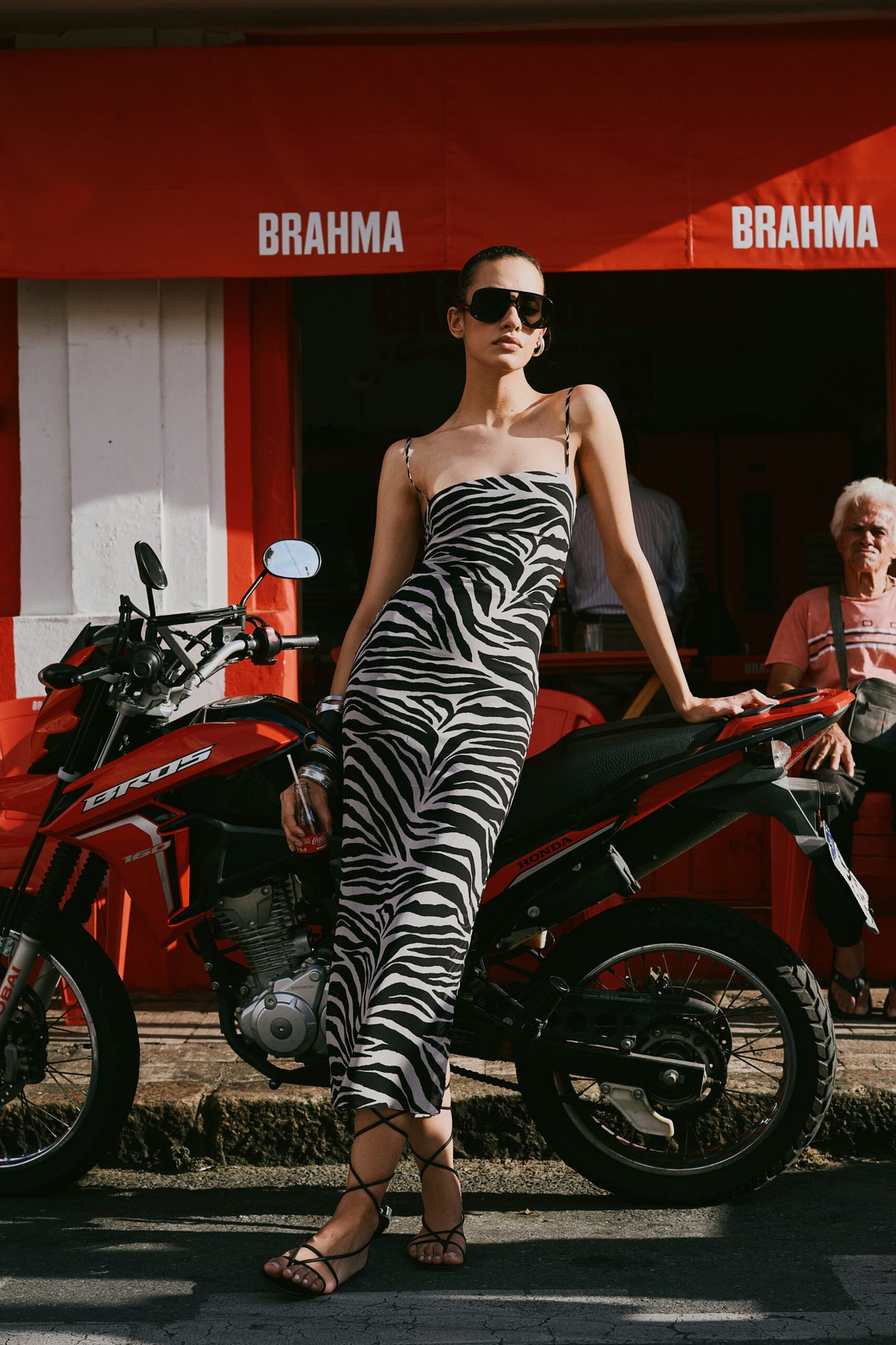 Vestido Midi Estampa Zebra - Zizi