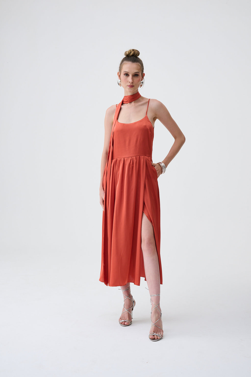 Vestido Giovana - Cobre