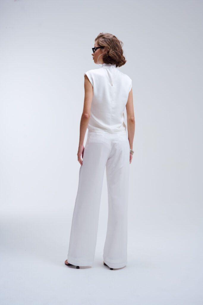 Calça Pantalona Nina - Off White