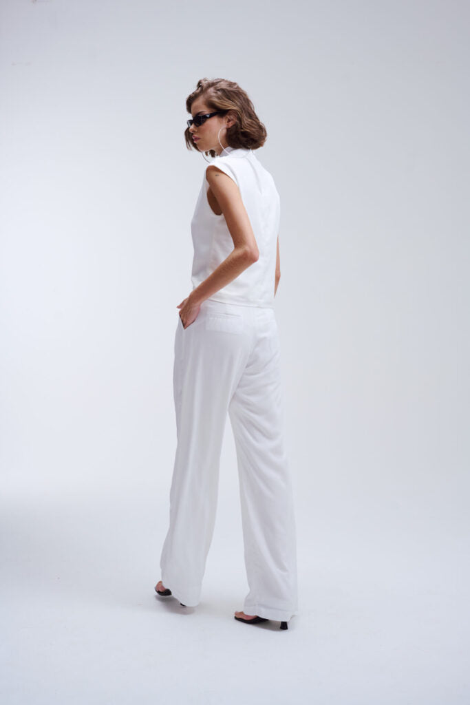 Calça Pantalona Nina - Off White