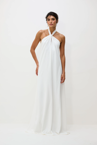 Vestido Longo Frente Única Dih - Off White