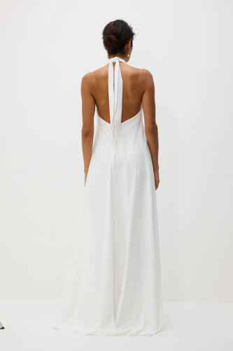 Vestido Longo Frente Única Dih - Off White