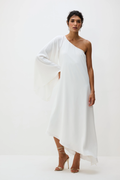 Vestido Um Ombro Só Braga - Branco