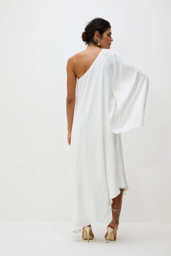 Vestido Um Ombro Só Braga - Branco