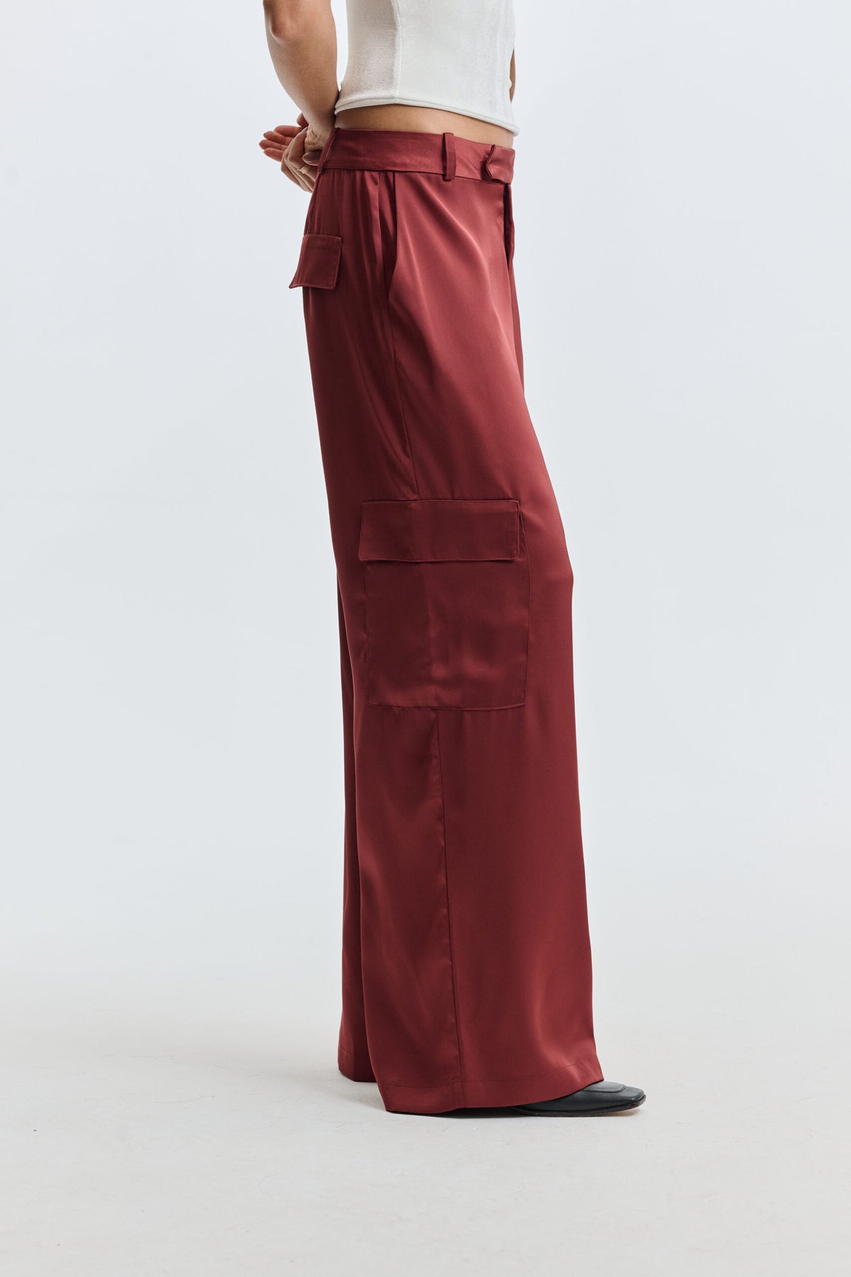 Calça Acetinada Antonia - Licor