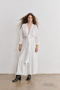 Blusa Transpassada Estilo quimono Antonela - Off White