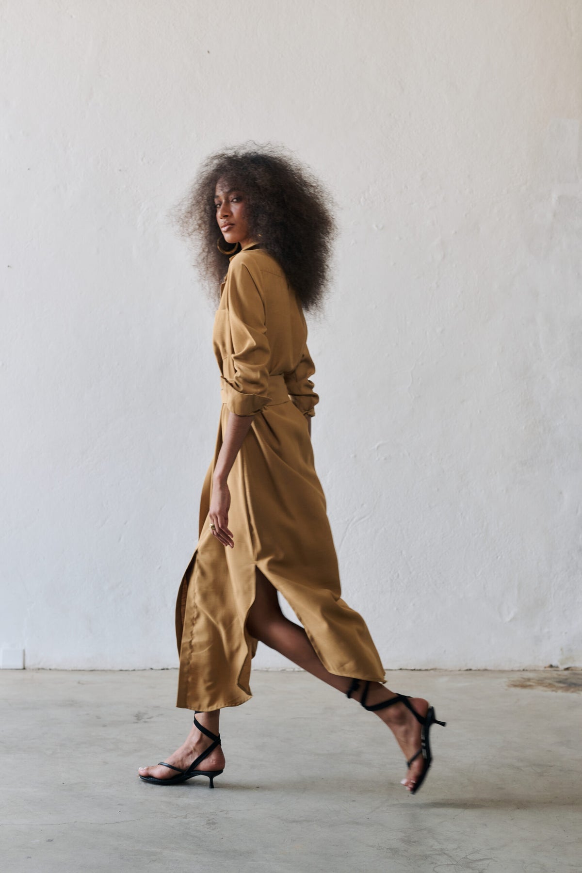 Chemise Midi Luisa - Palha