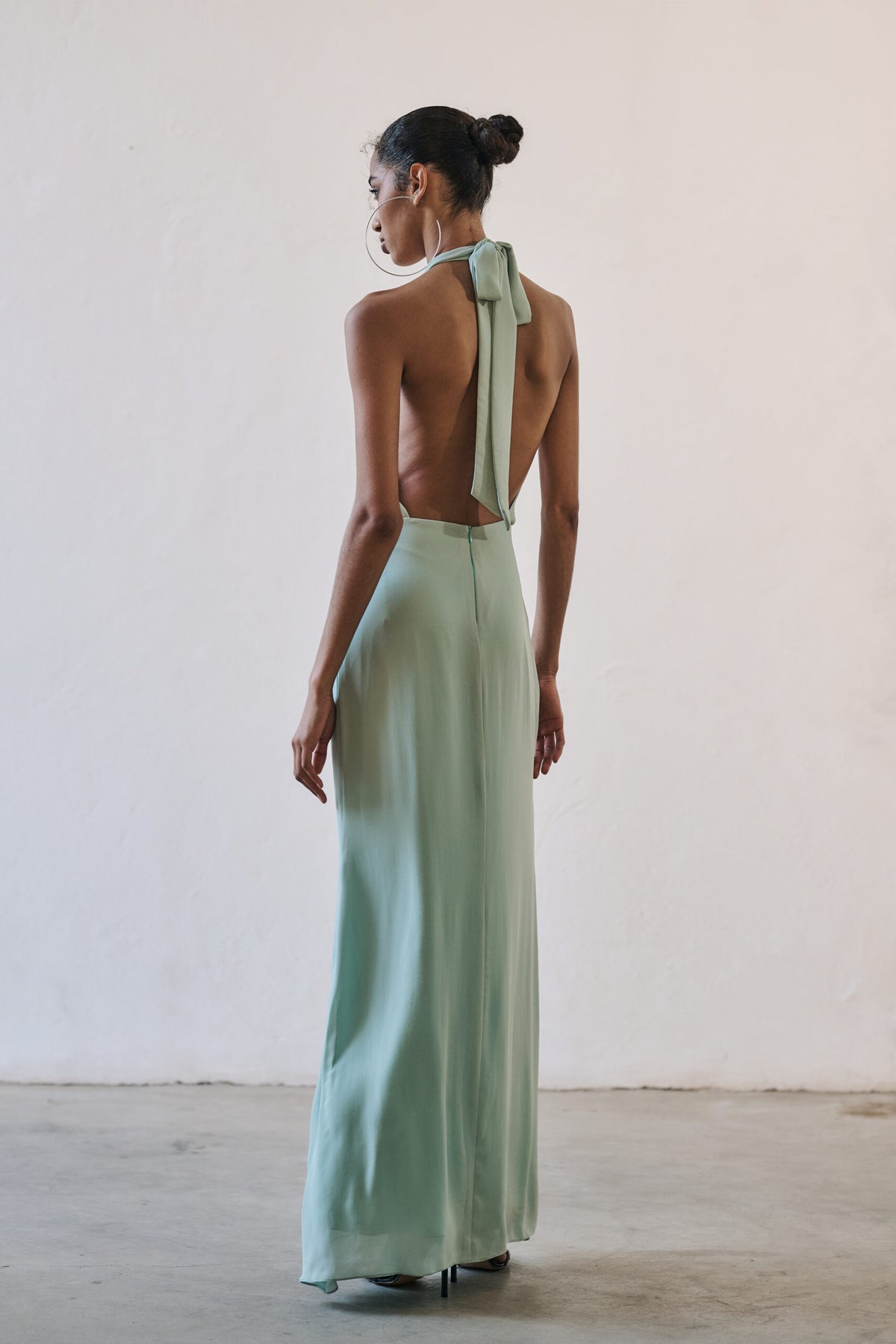 Vestido Degagê Luz - Verde Água
