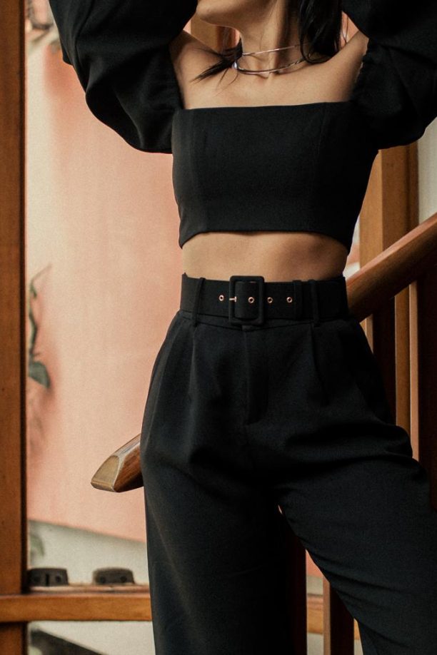 Calça Pantacourt Emma - Preta