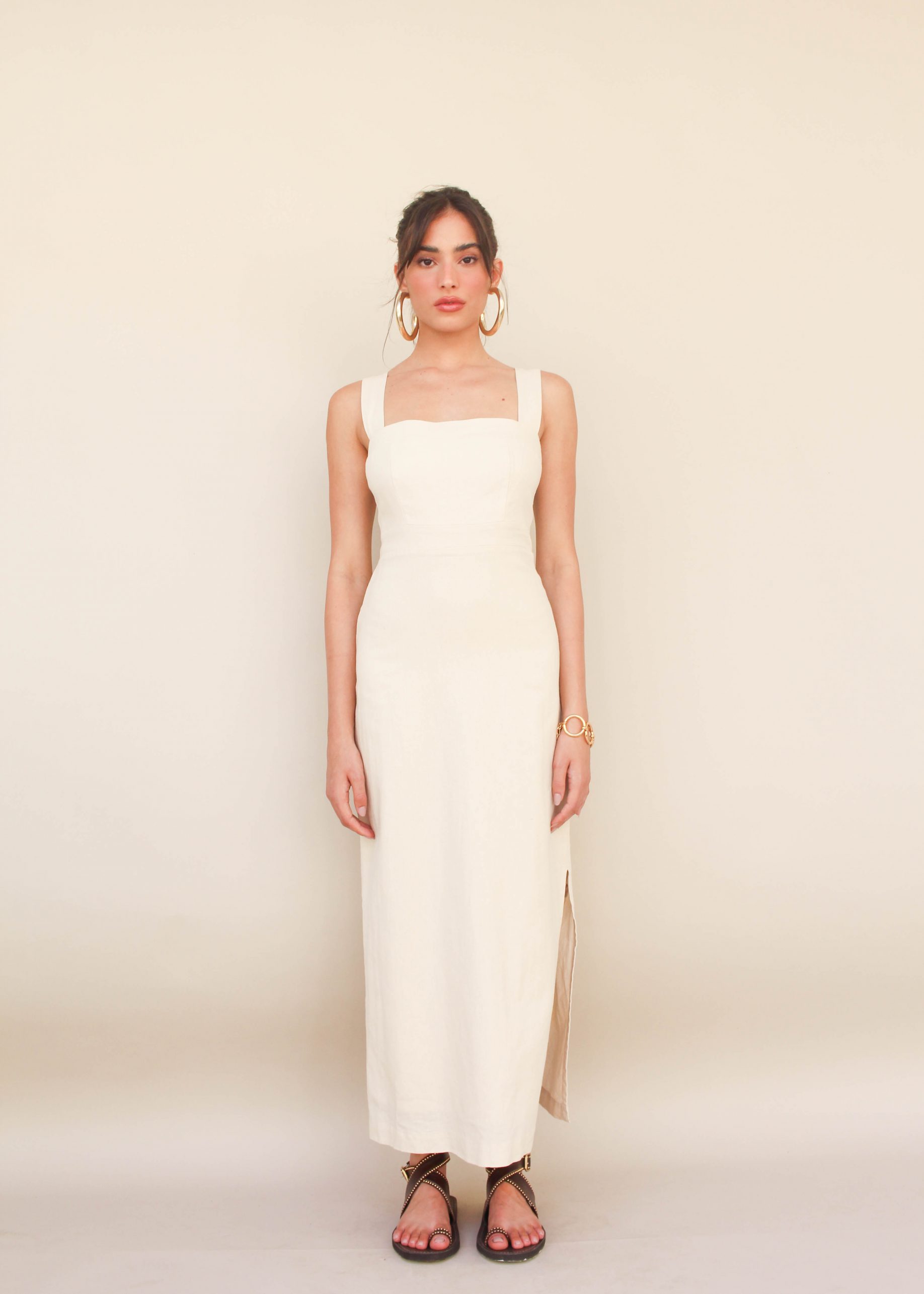 Vestido Paty - Areia - Imagem 3