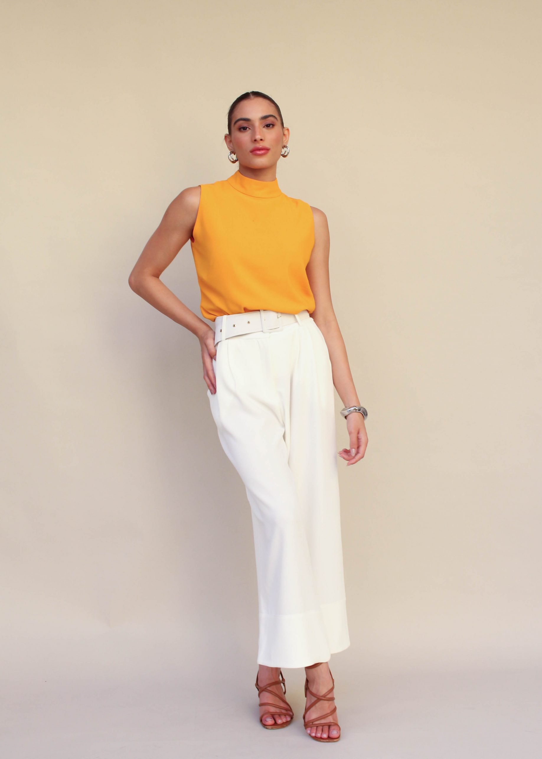Calça Pantacourt Emma - Branca