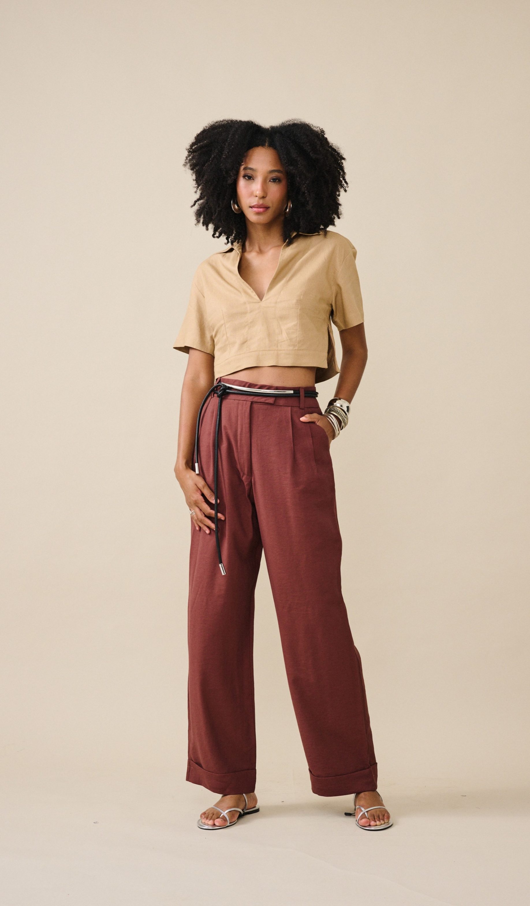 Blusa Mirela - Palha - Imagem 4
