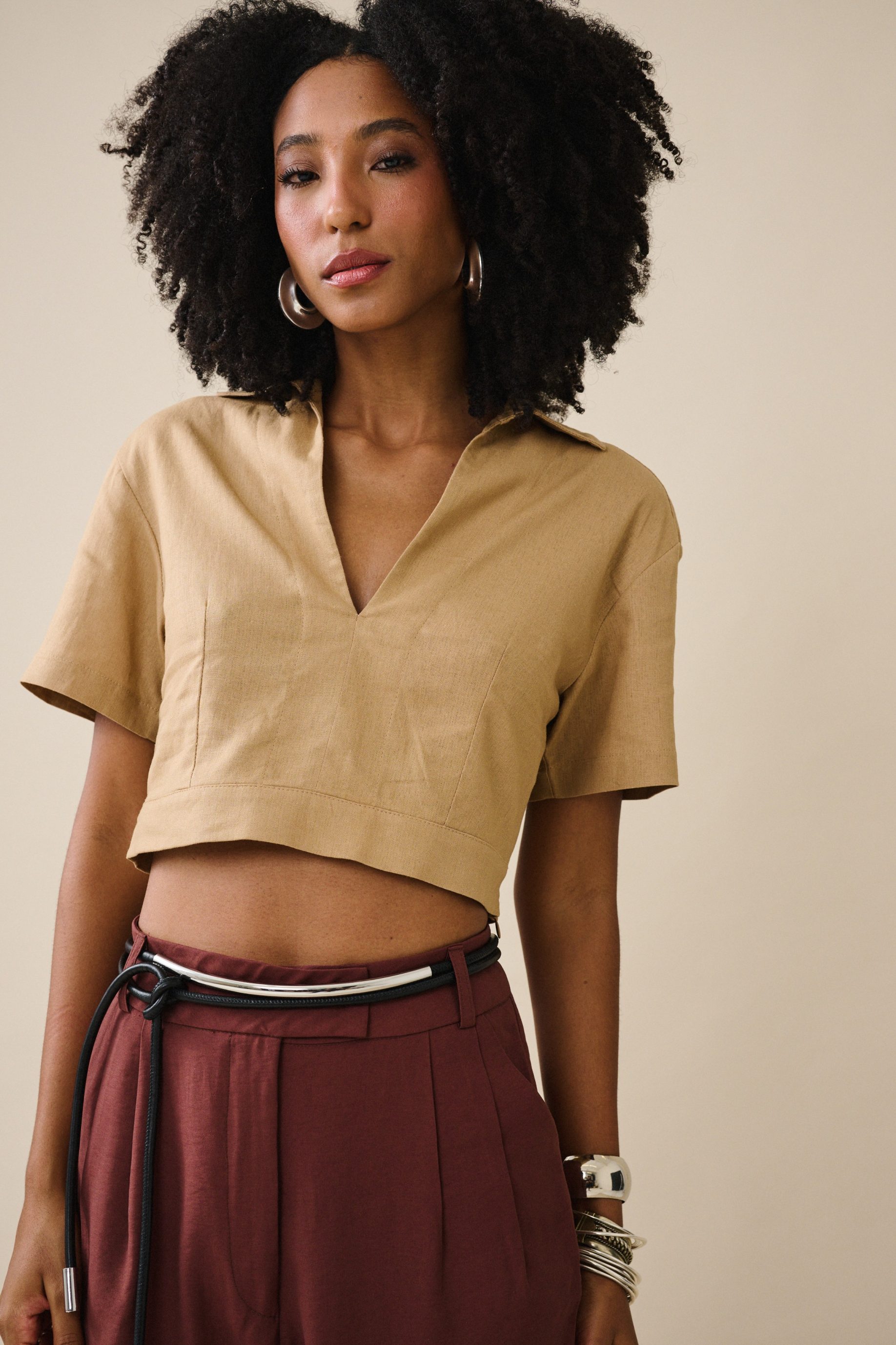 Blusa Mirela - Palha