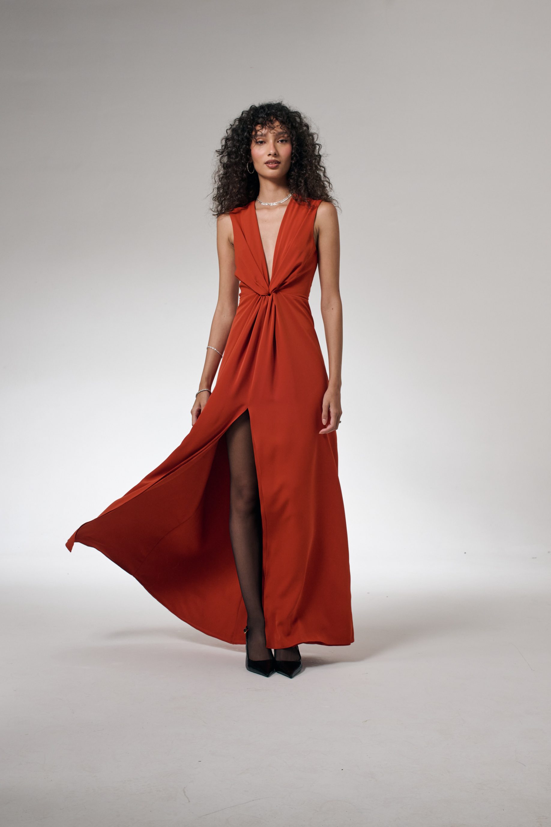 Vestido Nadine - Telha