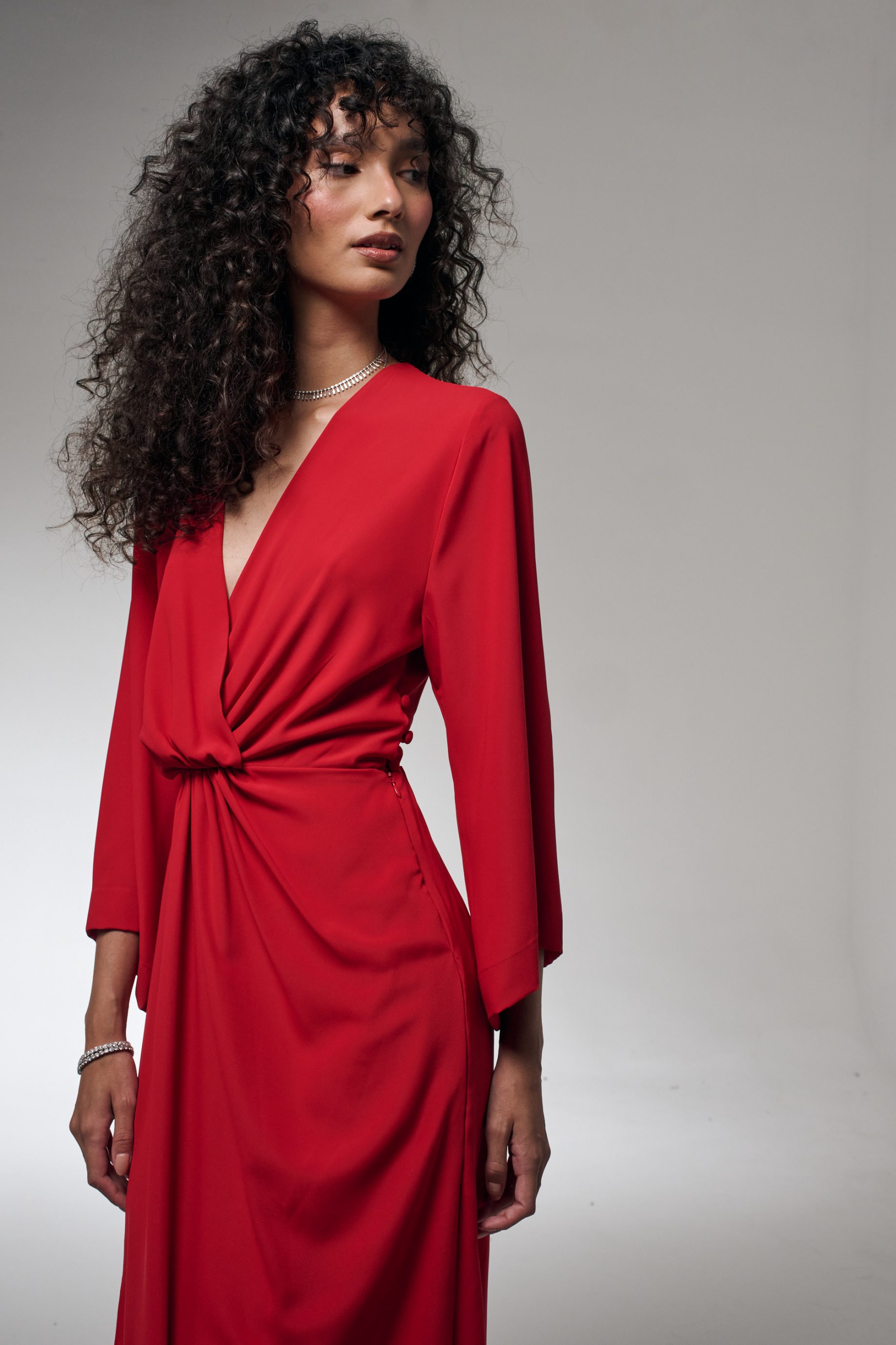 Vestido Camélia - Vermelho - Imagem 5