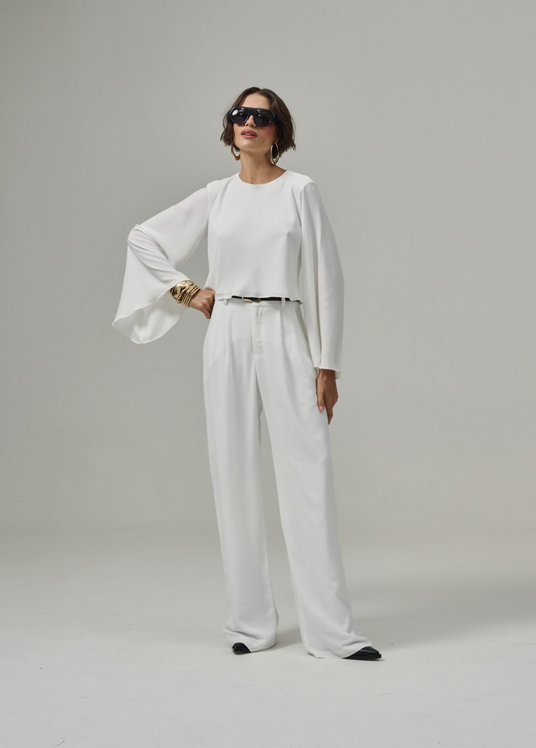 Calça Pantalona Nina - Off White