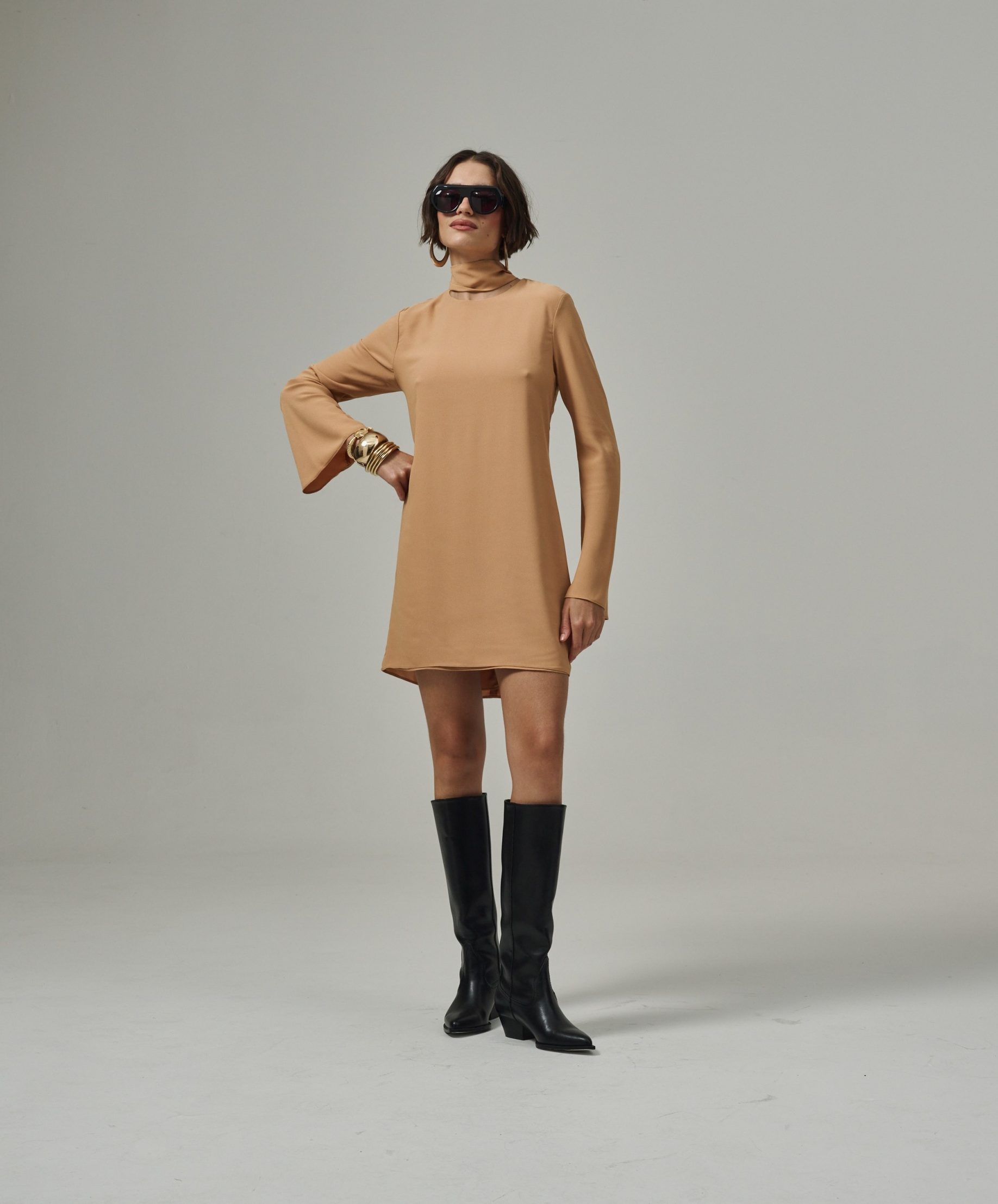 Vestido Natasha - Camelo