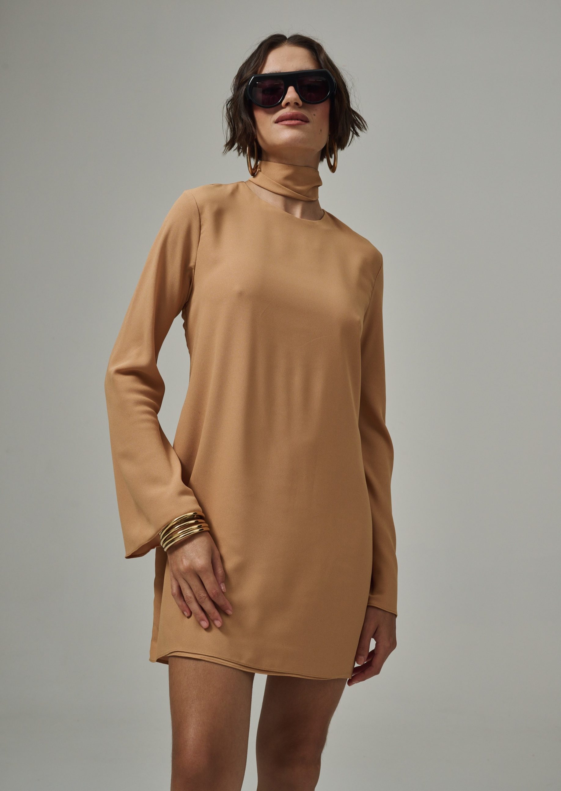 Vestido Natasha - Camelo - Imagem 5