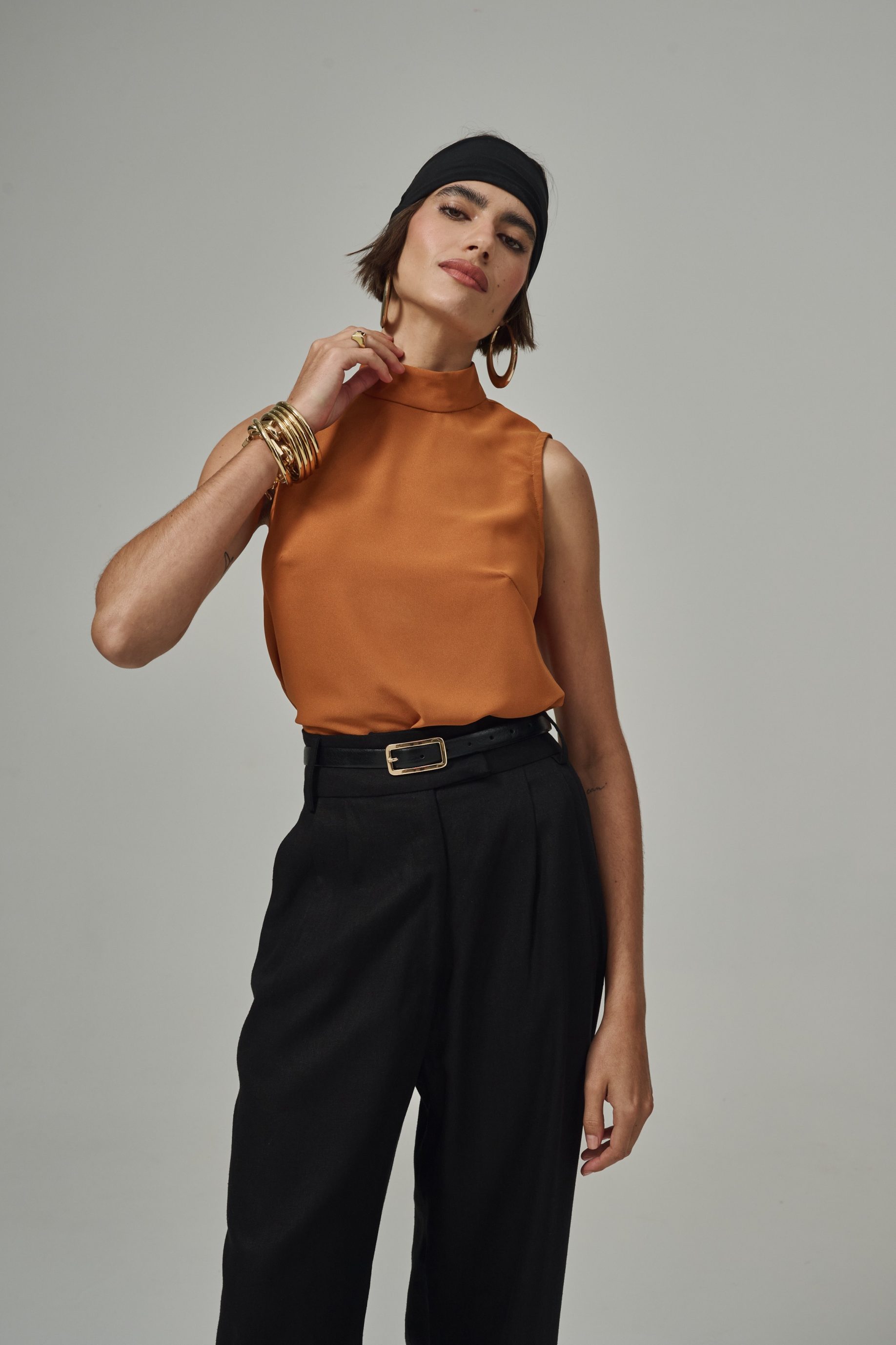 Blusa Tininha - Caramelo