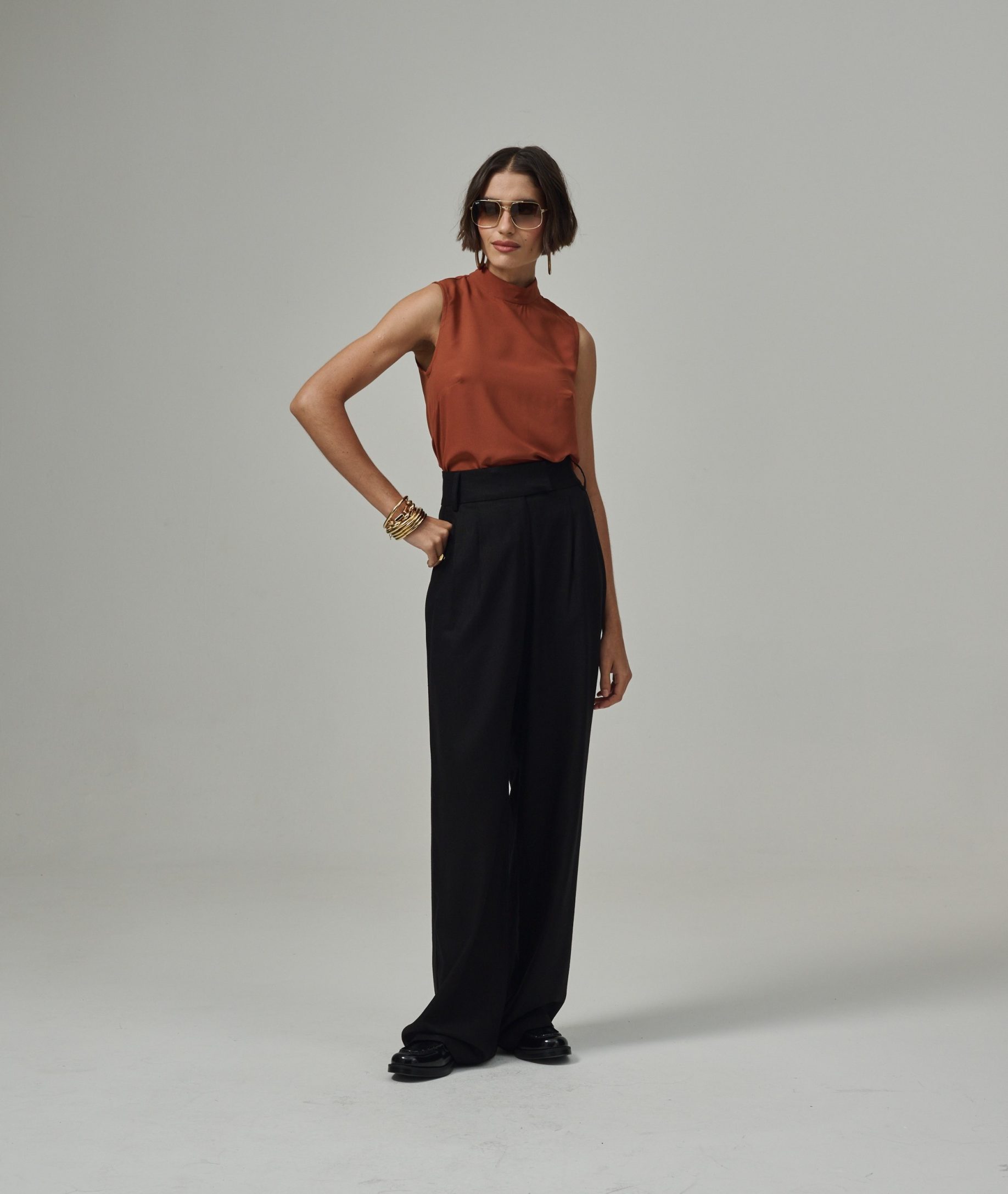 Blusa Tininha - Marrom - Imagem 3