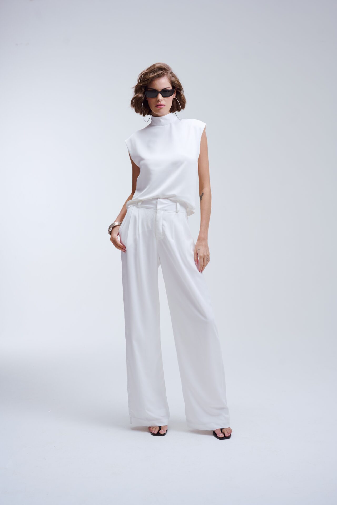 Calça Pantalona Nina - Off White