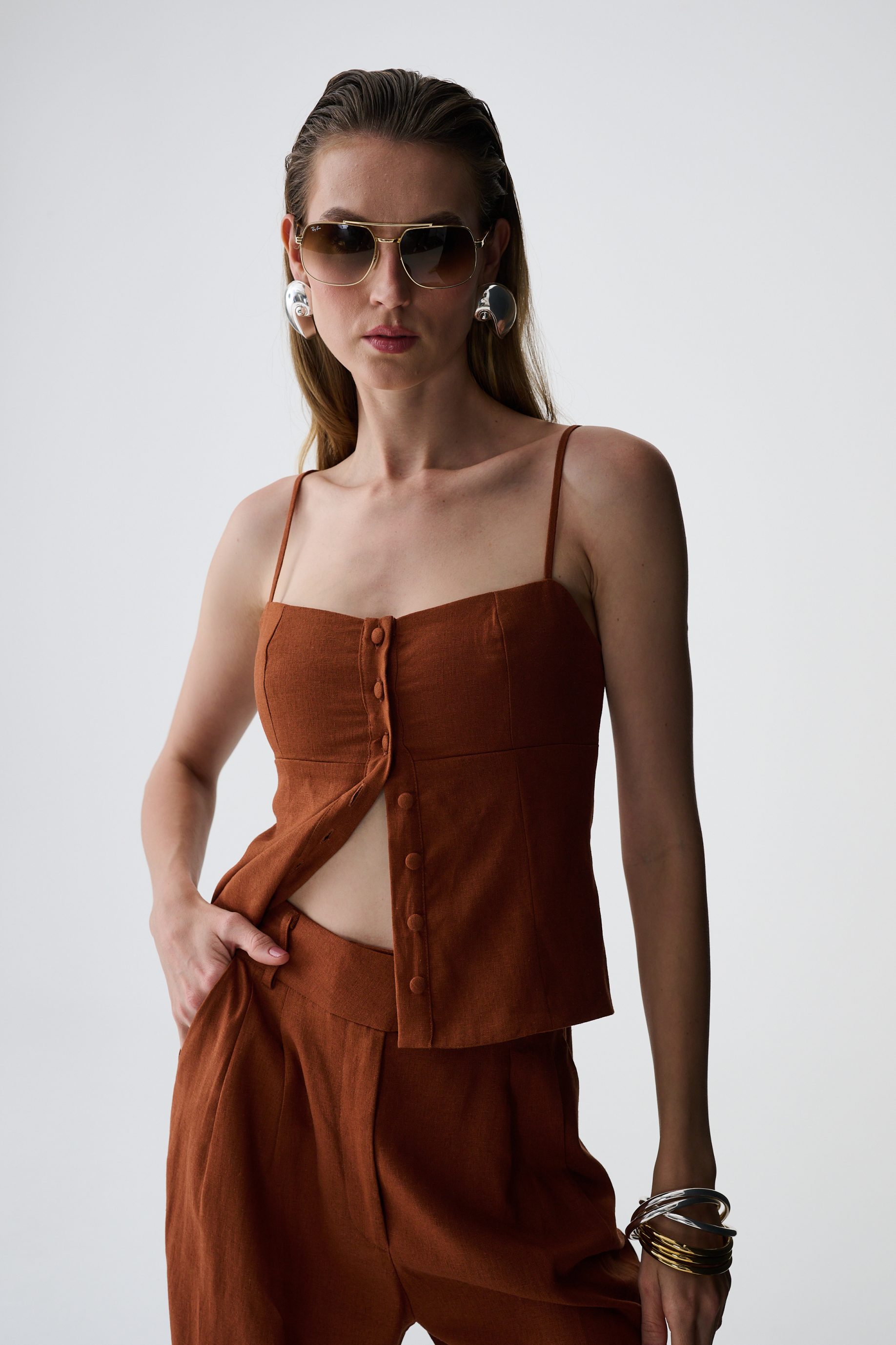 Blusa Alcinha Nalu - Marrom