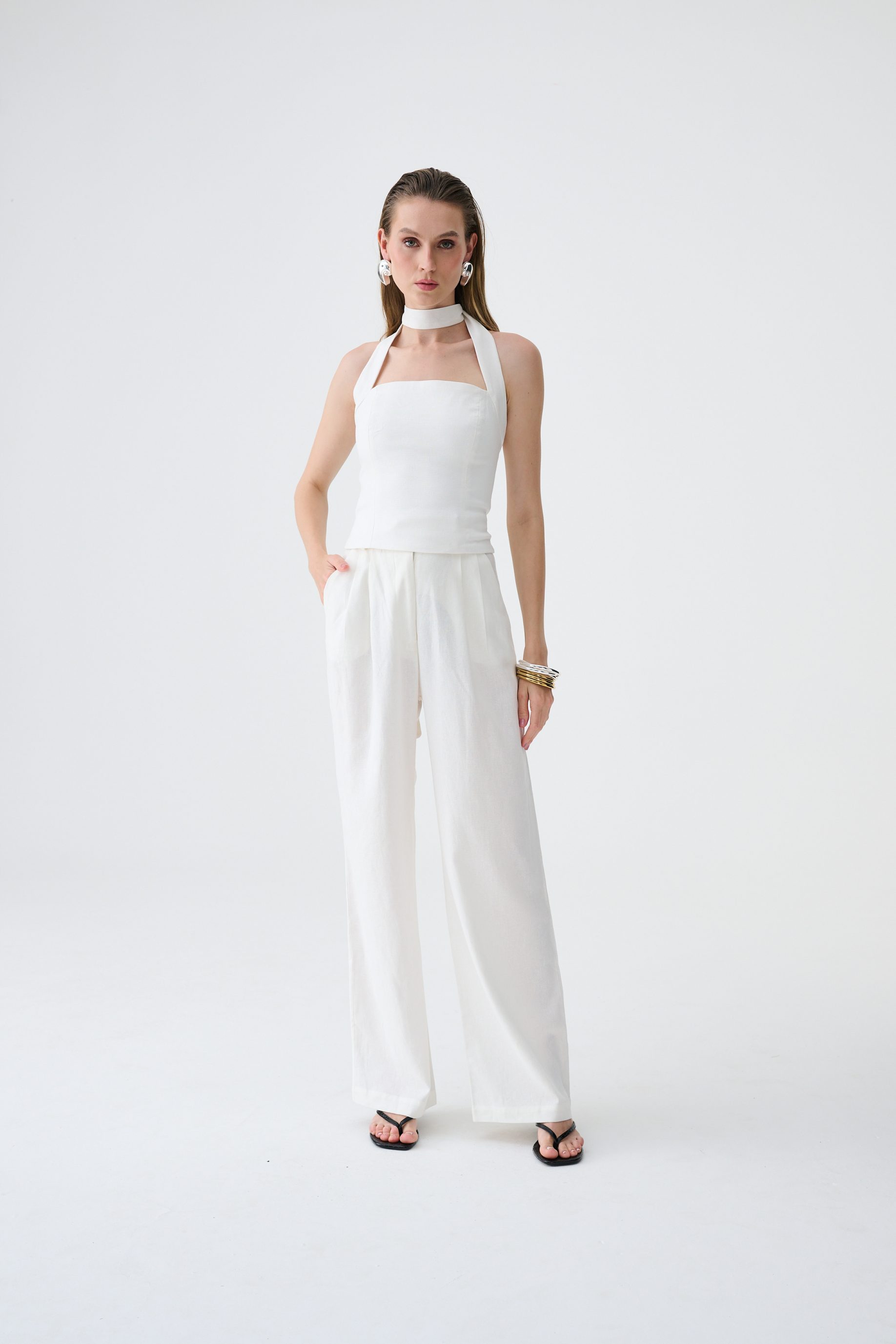Corset Amarração Ana - Off White