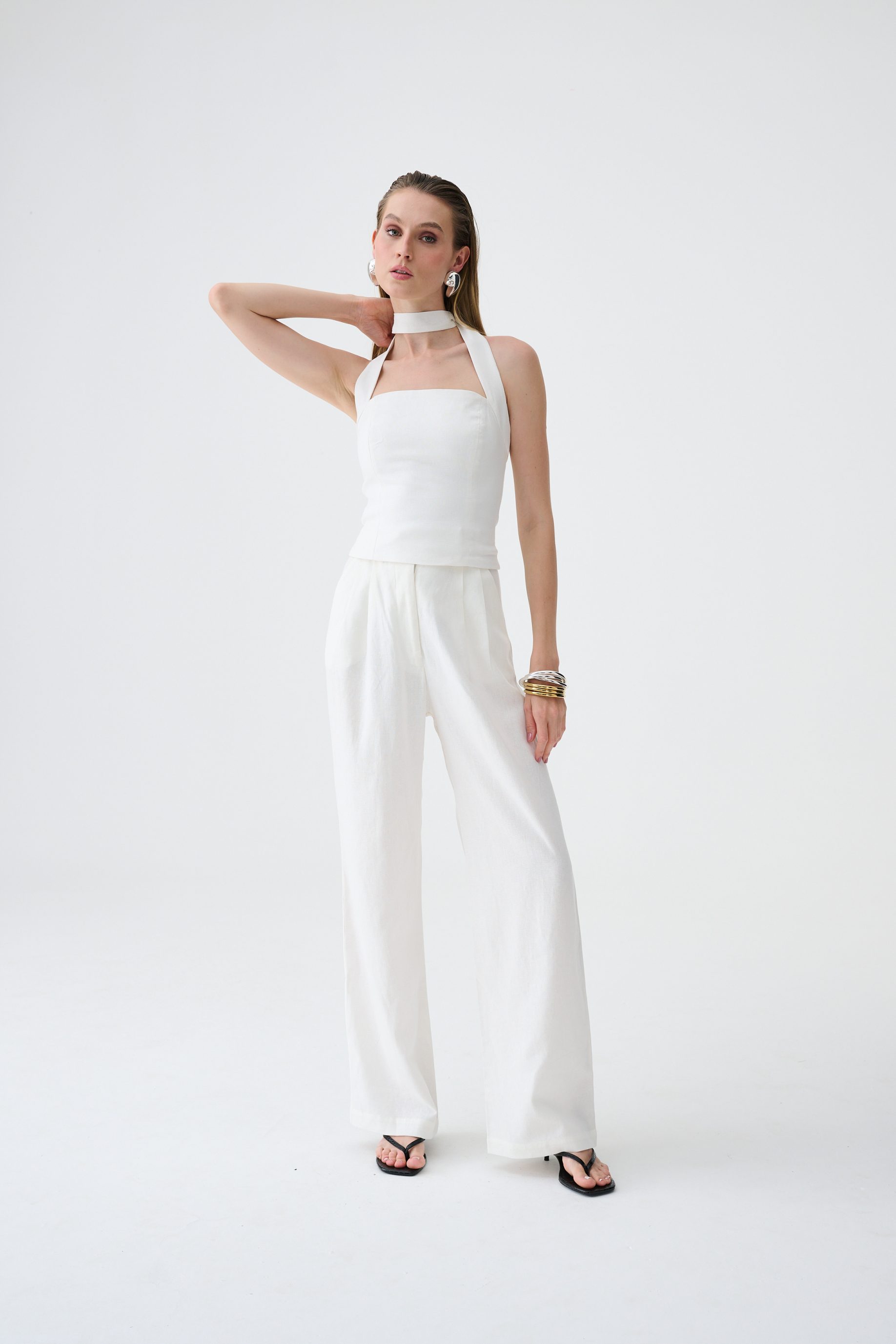 Corset Amarração Ana - Off White - Imagem 4