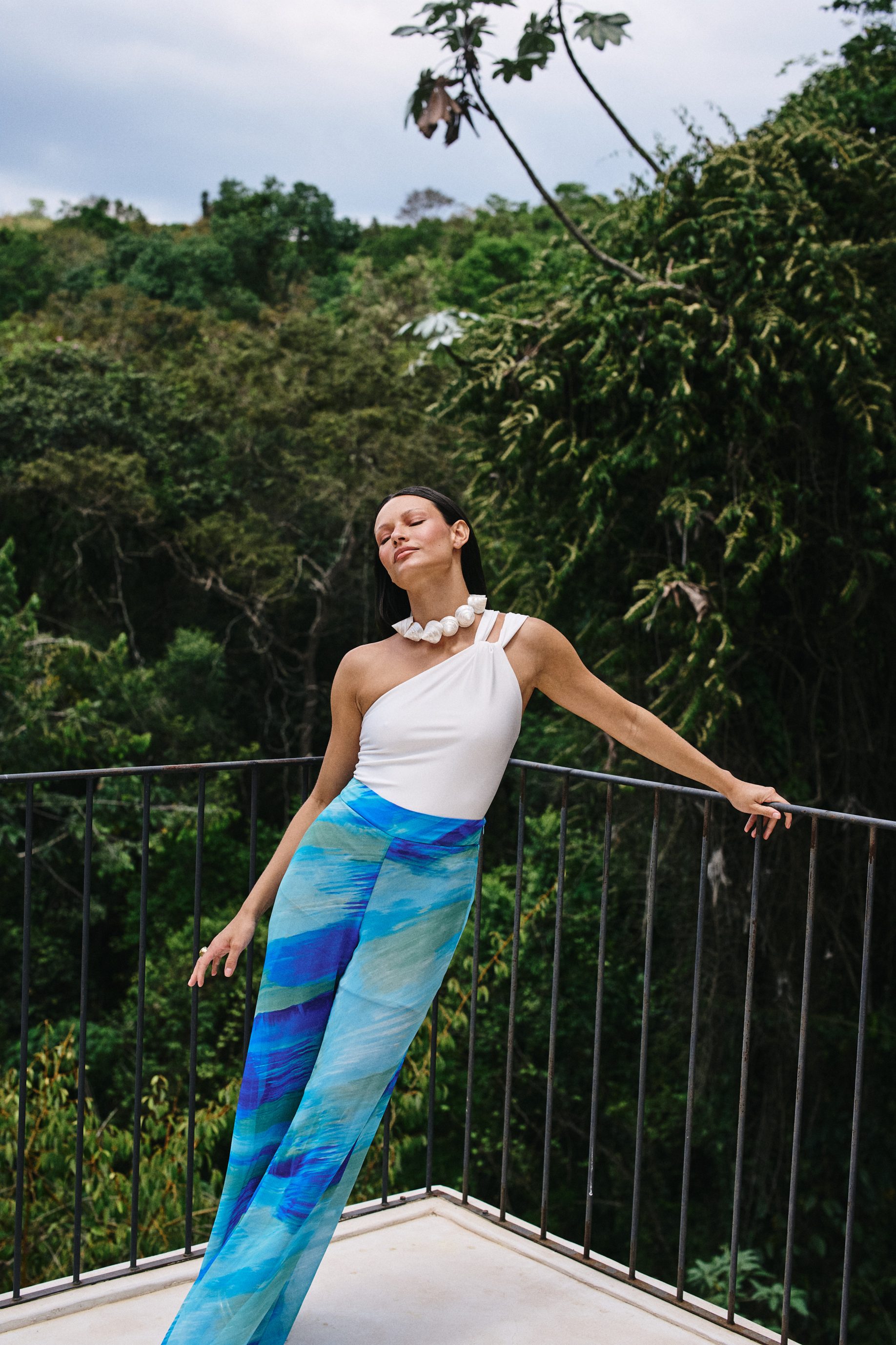 Calça Estampa Celeste