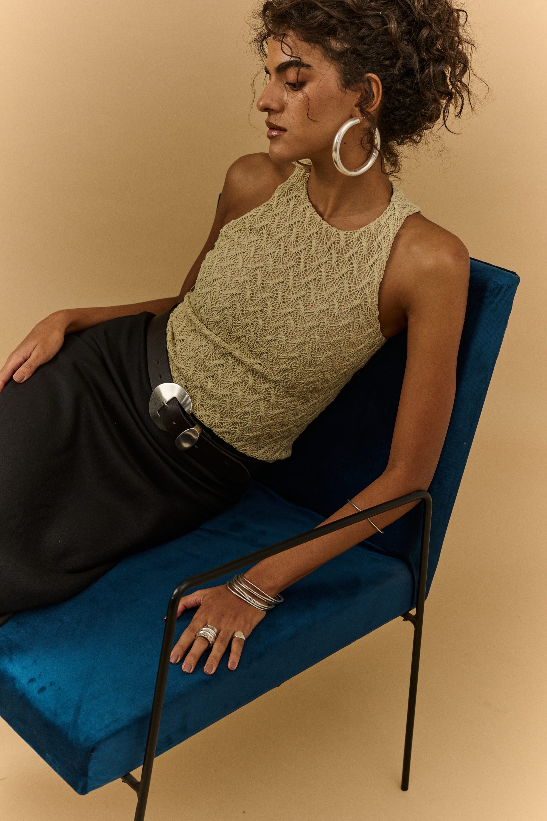 Blusa Texturizada Bia - Palha - Imagem 4