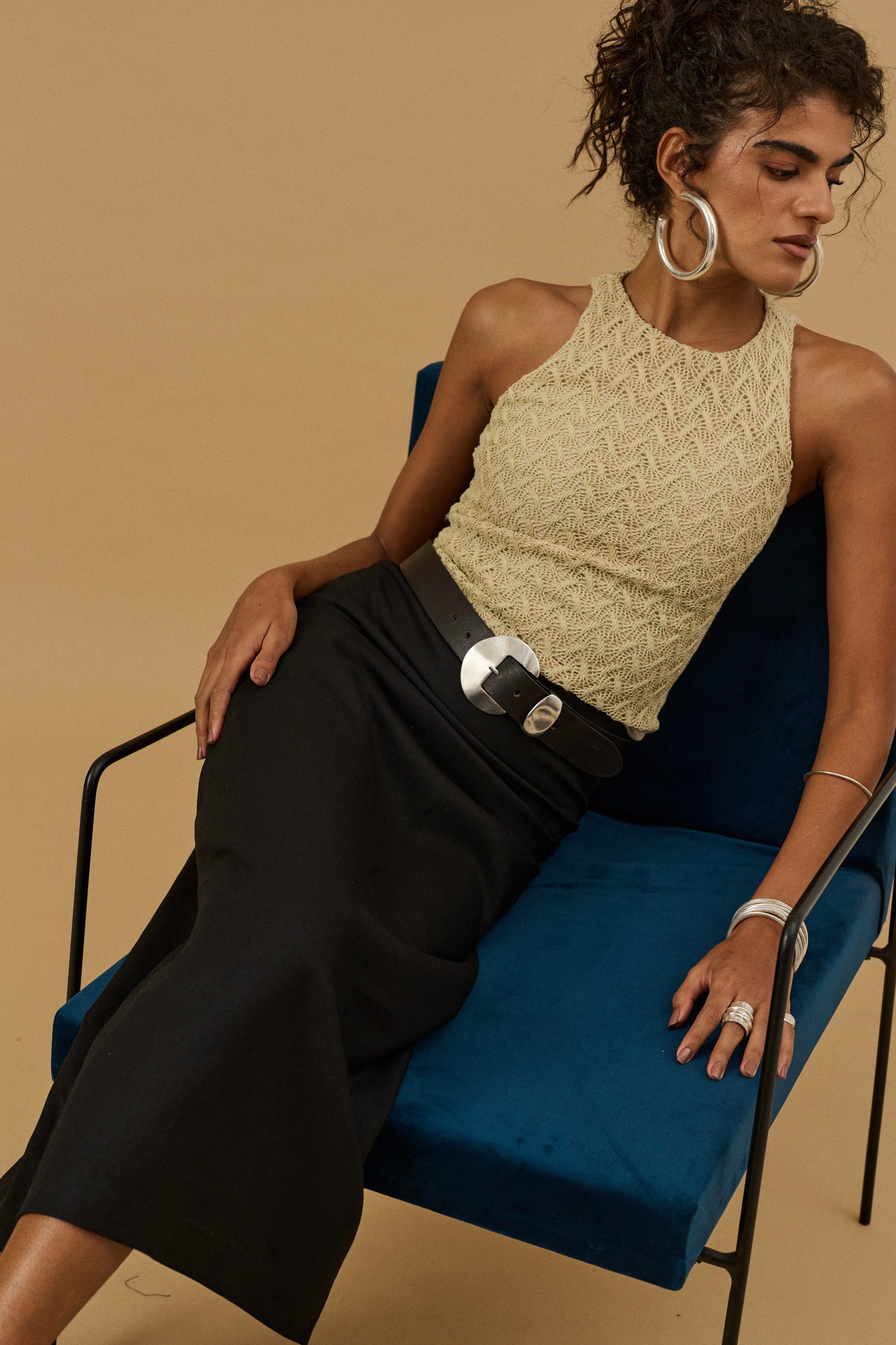 Blusa Texturizada Bia - Palha