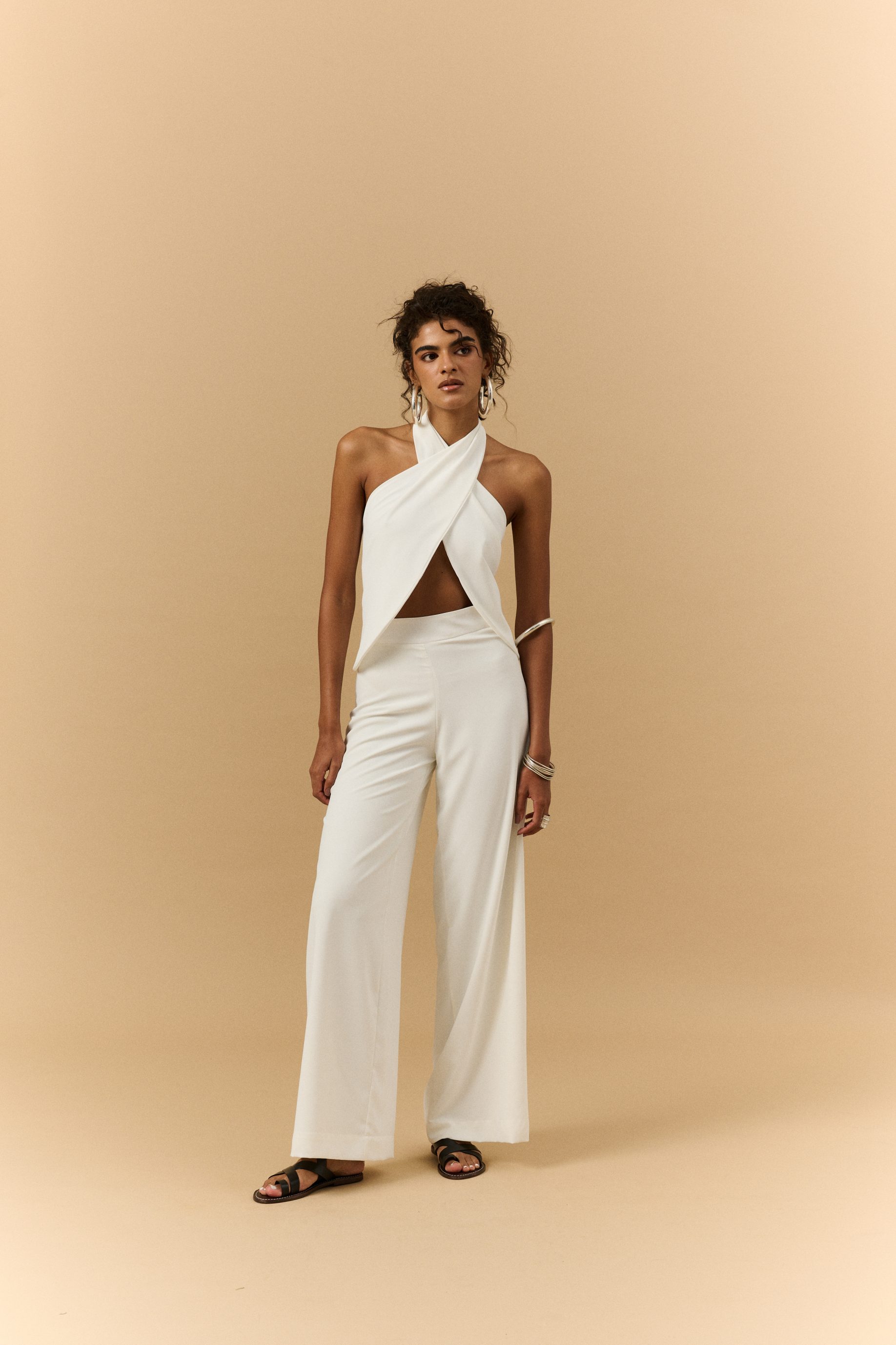Calça Pantalona Mambo - Branca
