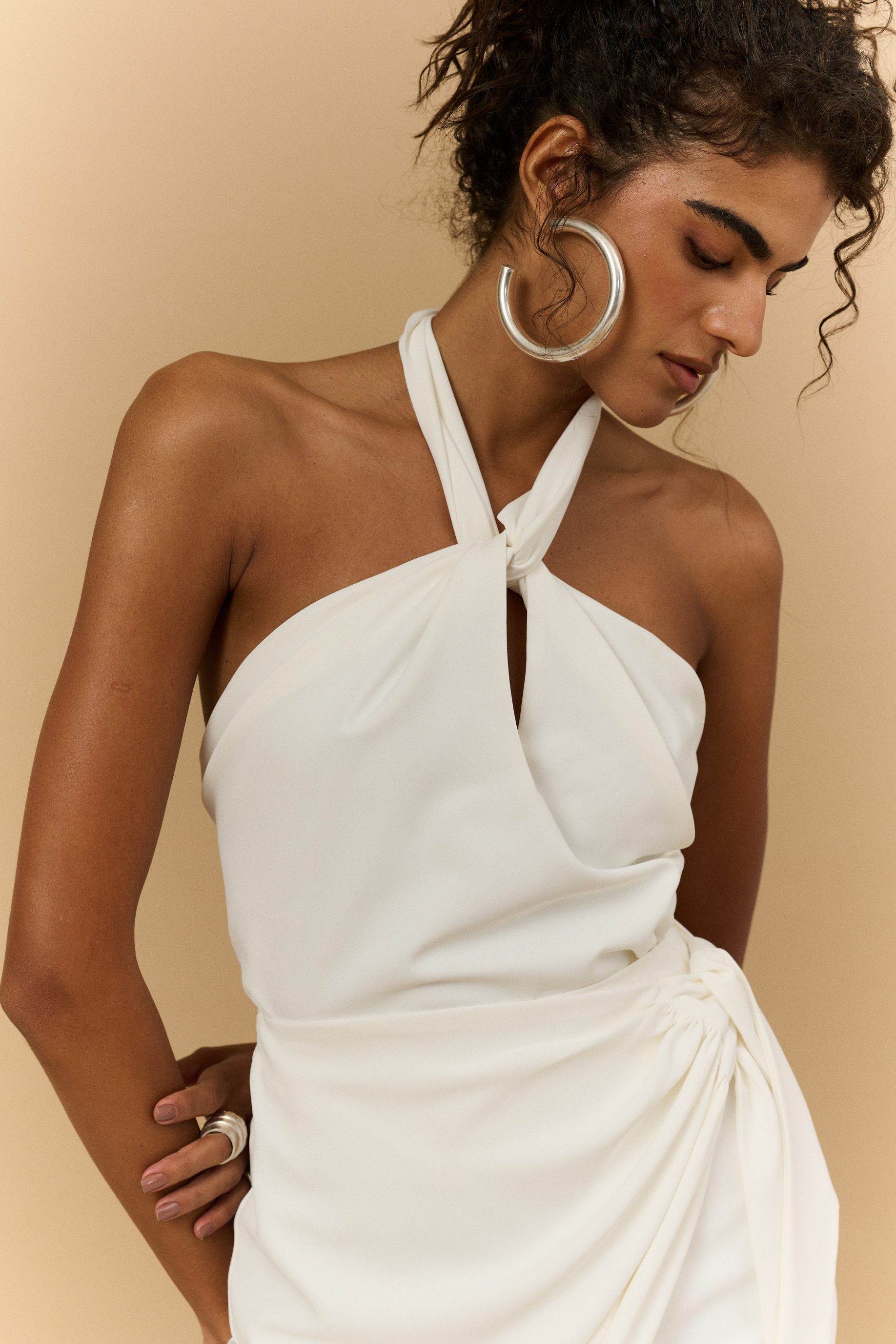 Blusa Amarração Dih - Off White