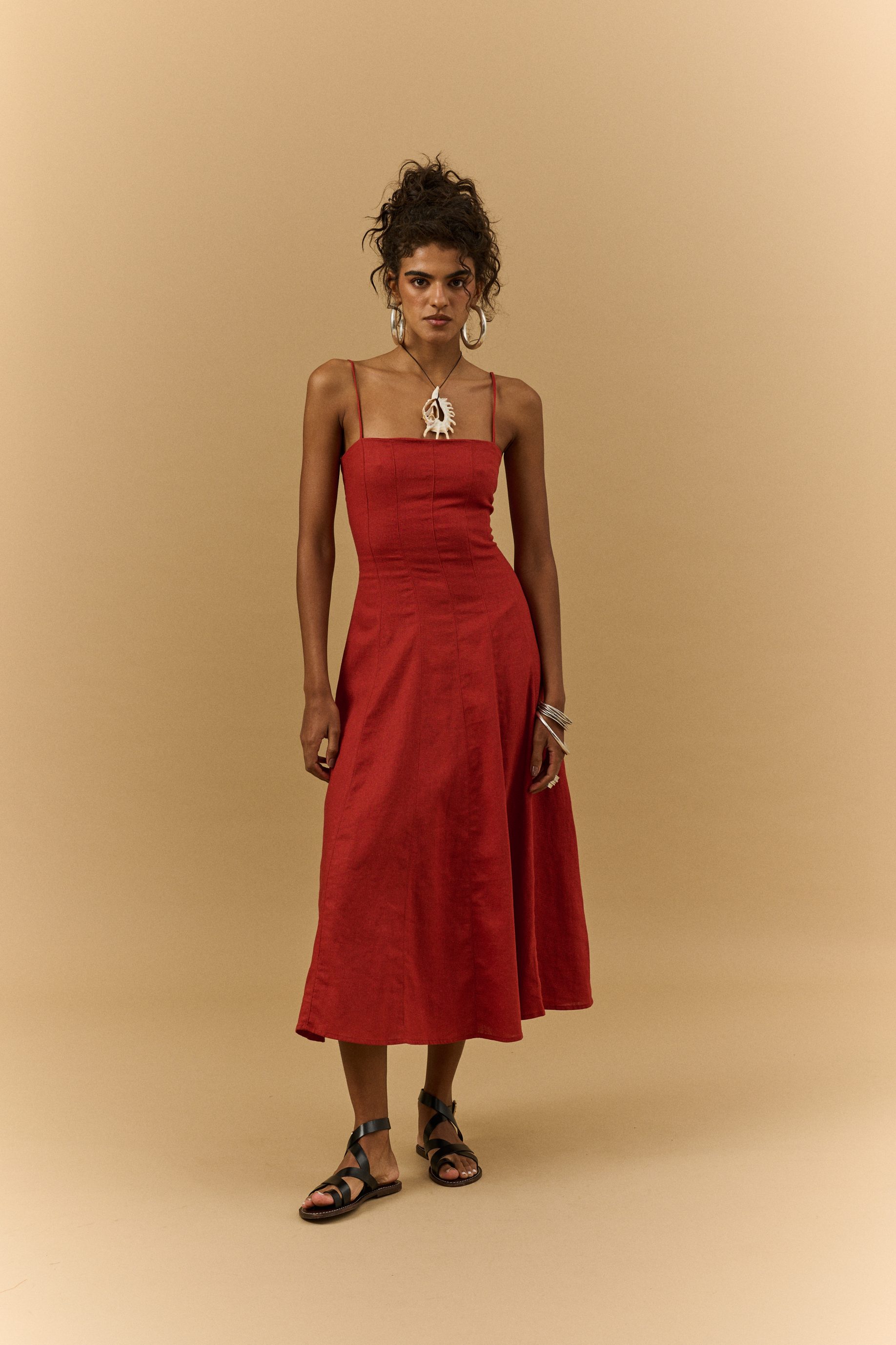 Vestido Rodado Giulia - Terra