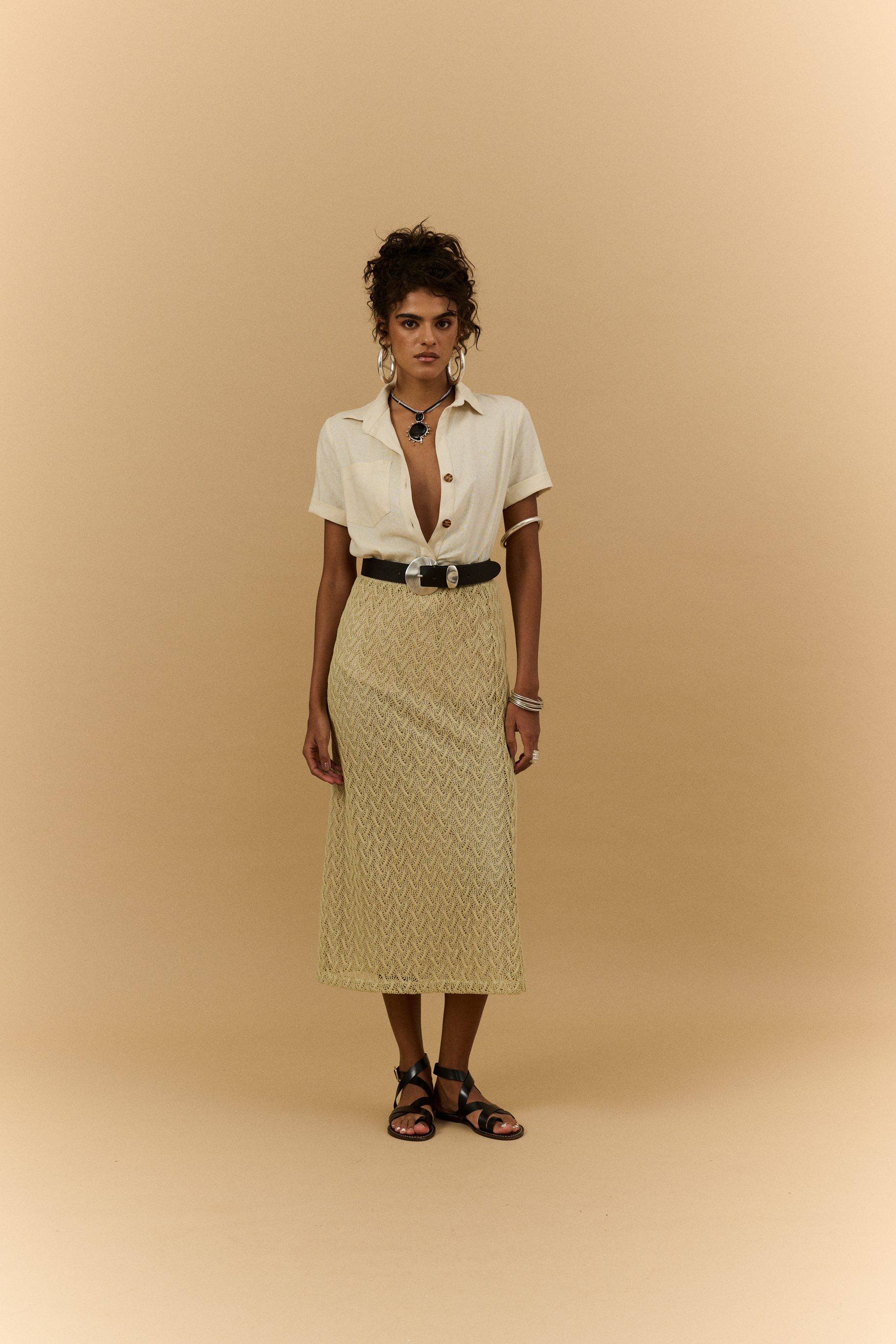 Camisa de Linho Serena - Areia - Imagem 4