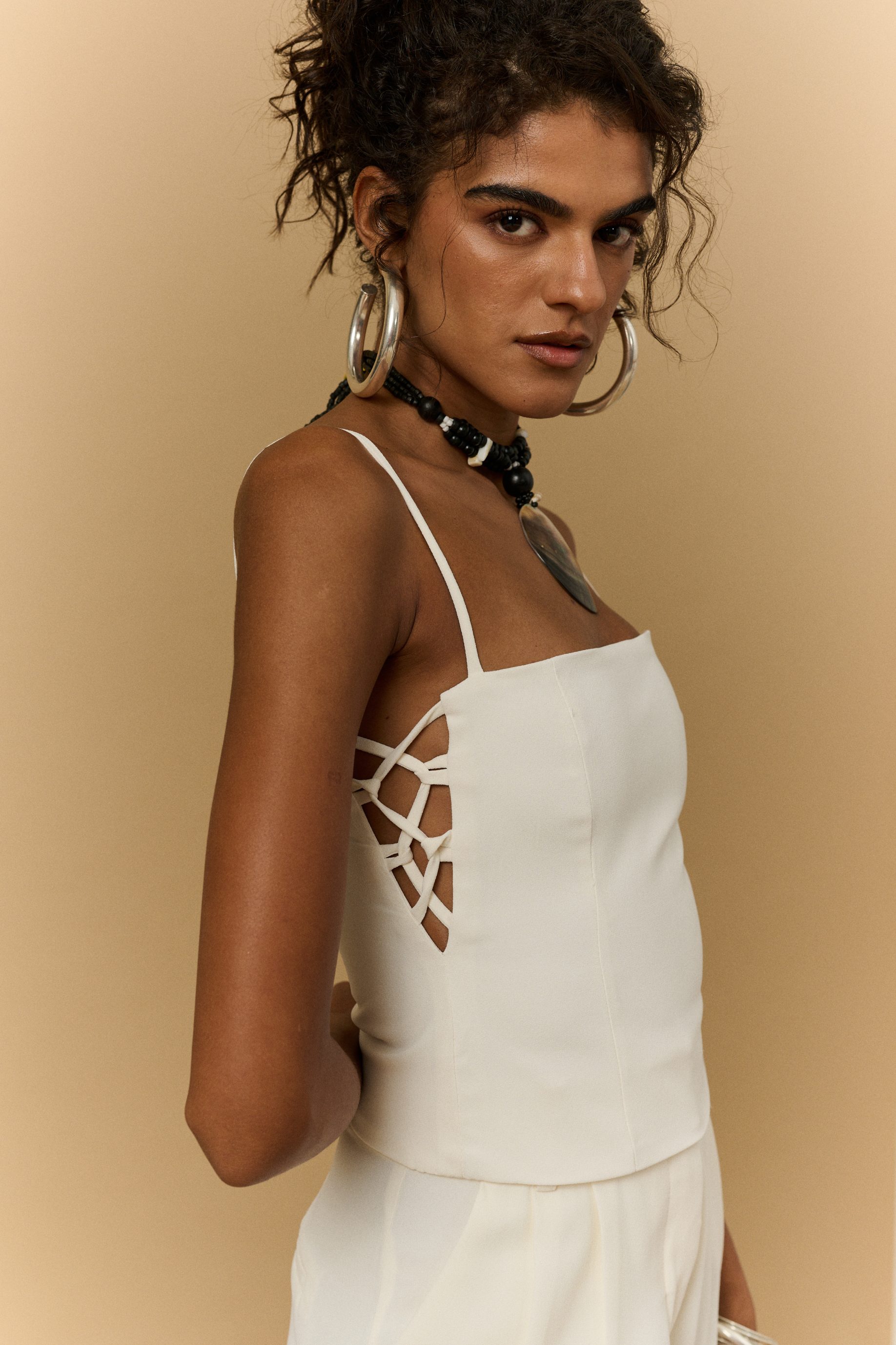 Corset Decote Lateral Isabela - Branco - Imagem 3