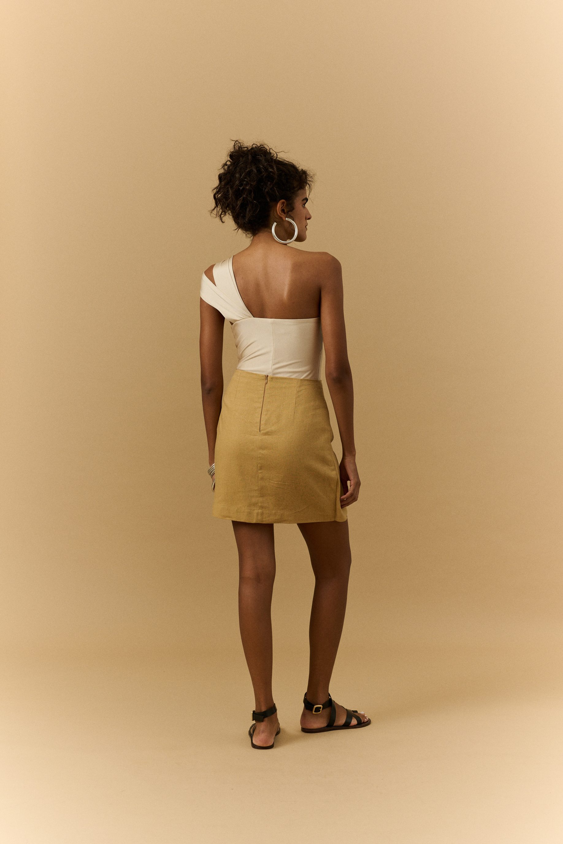 Body Um Ombro Diza - Dourado - Imagem 3