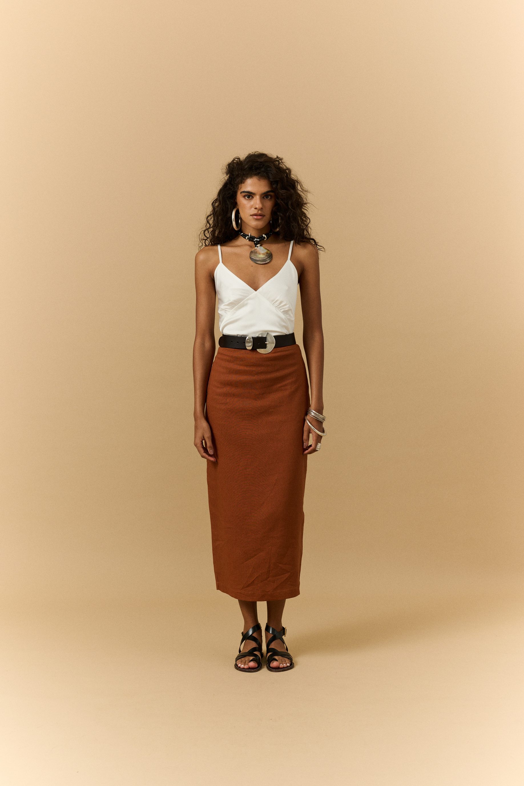 Blusa Acetinada Ale - Off white - Imagem 3