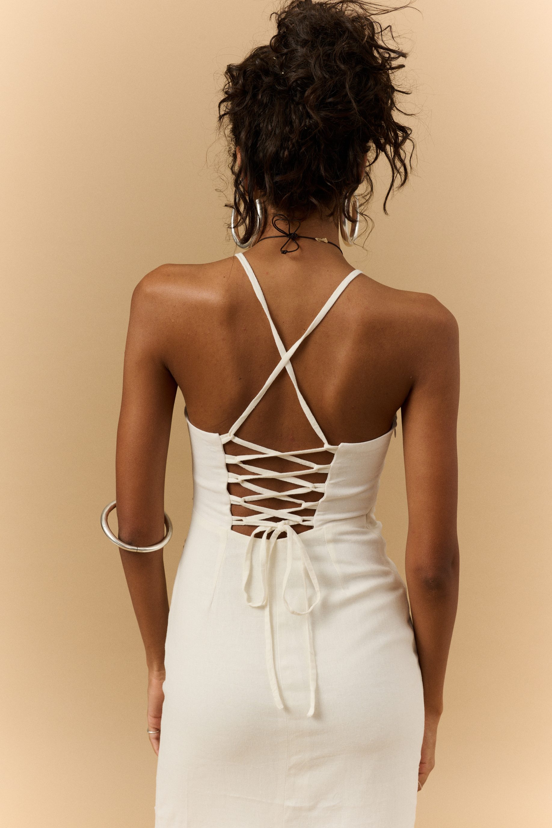 Vestido Midi Carol - Off White - Imagem 3