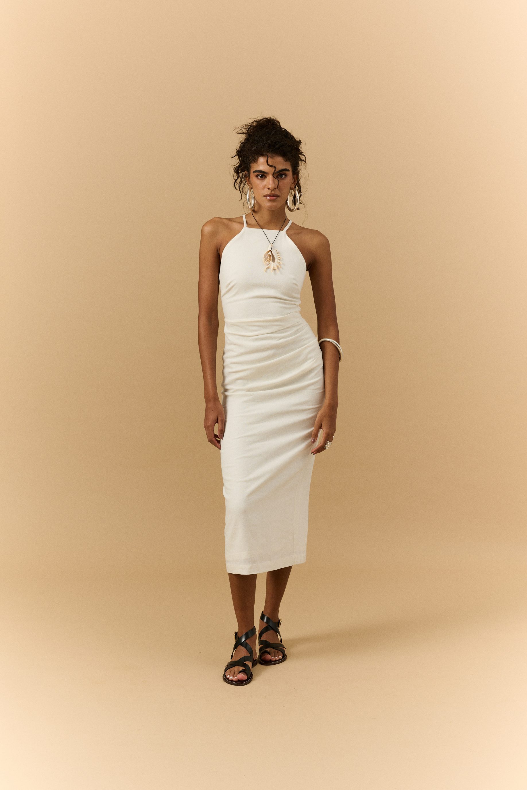 Vestido Midi Carol - Off White - Imagem 4