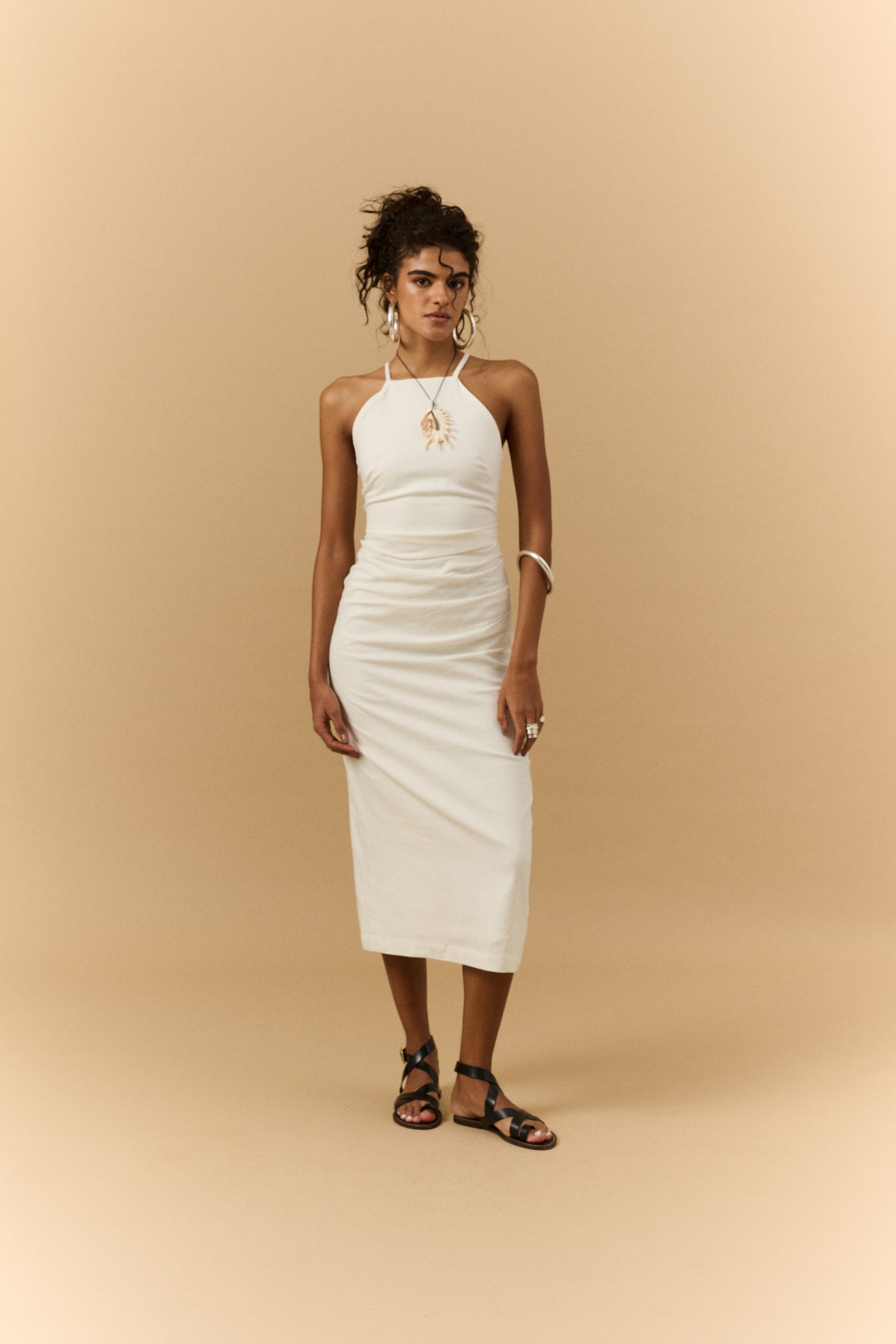 Vestido Midi Carol - Off White