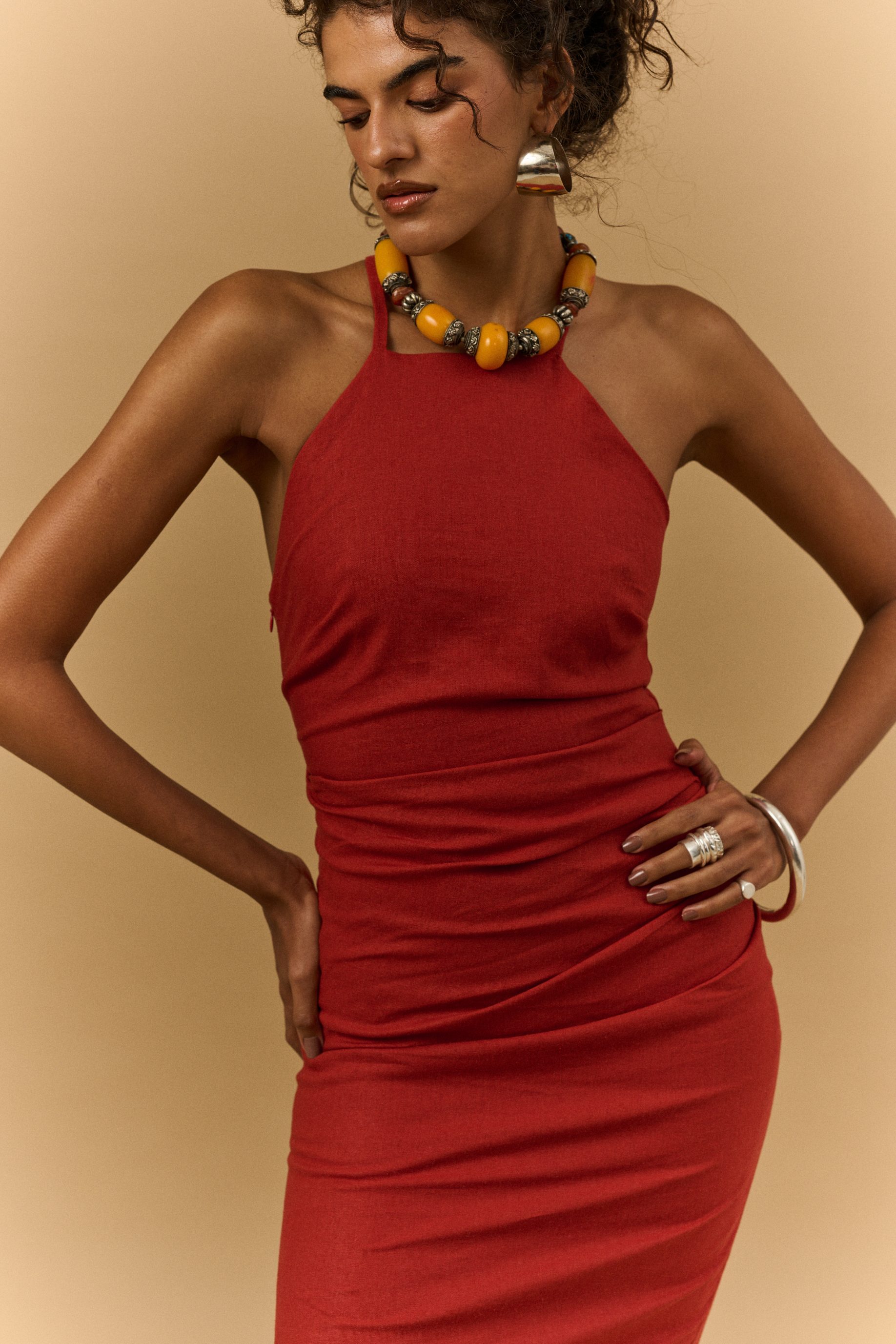 Vestido Midi Carol - Terra - Imagem 4