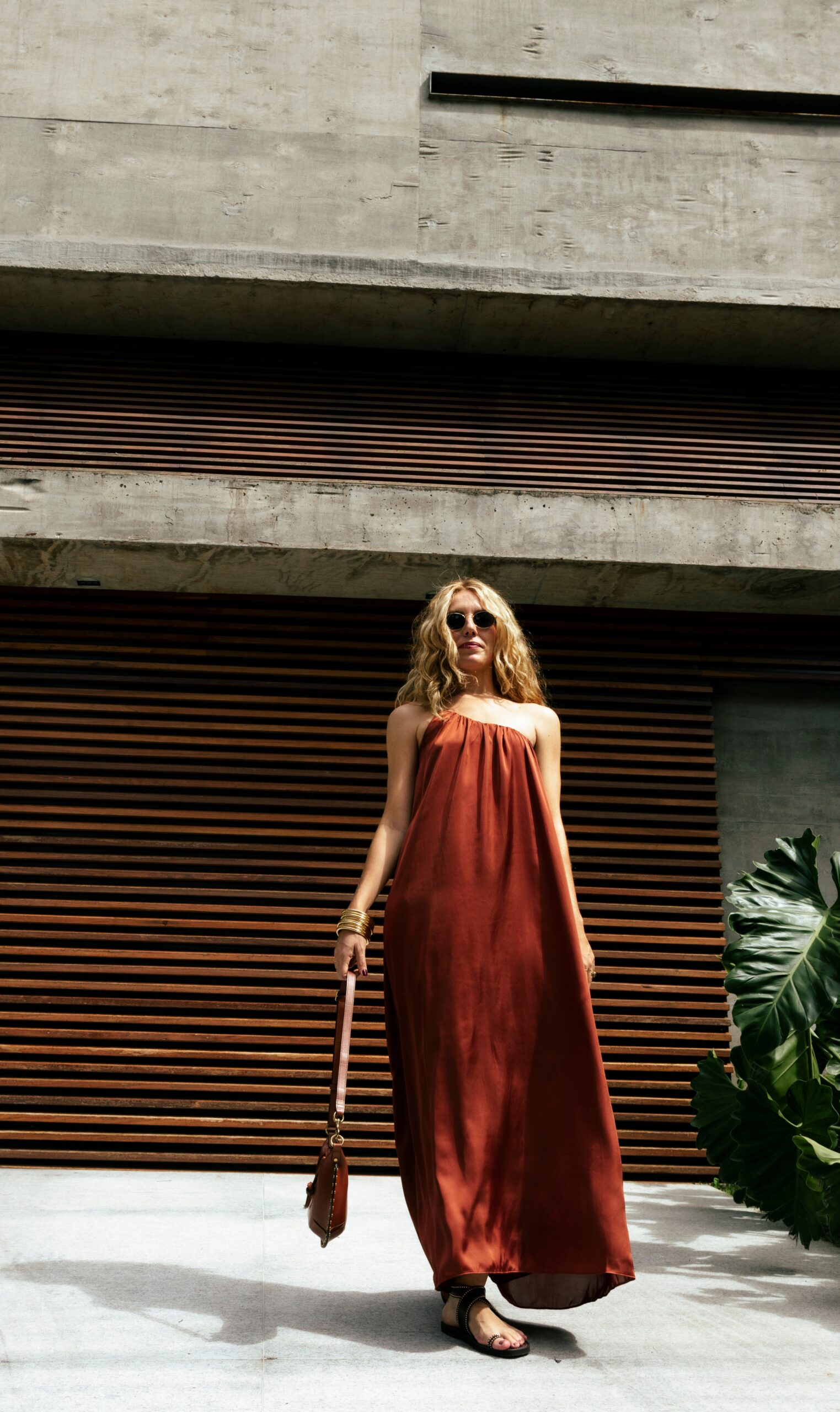 Vestido Caetana - Marrom