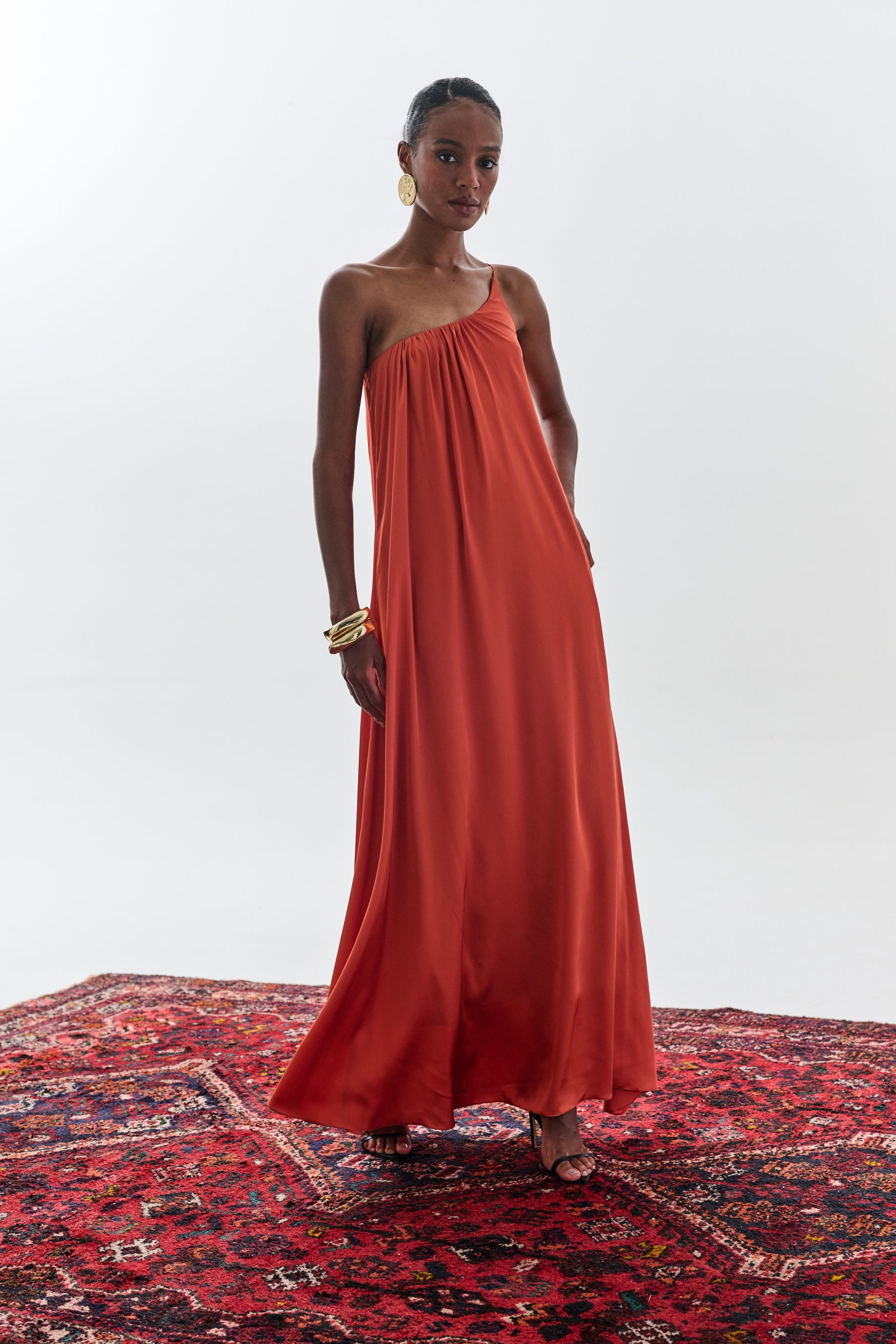 Vestido Caetana - Cobre