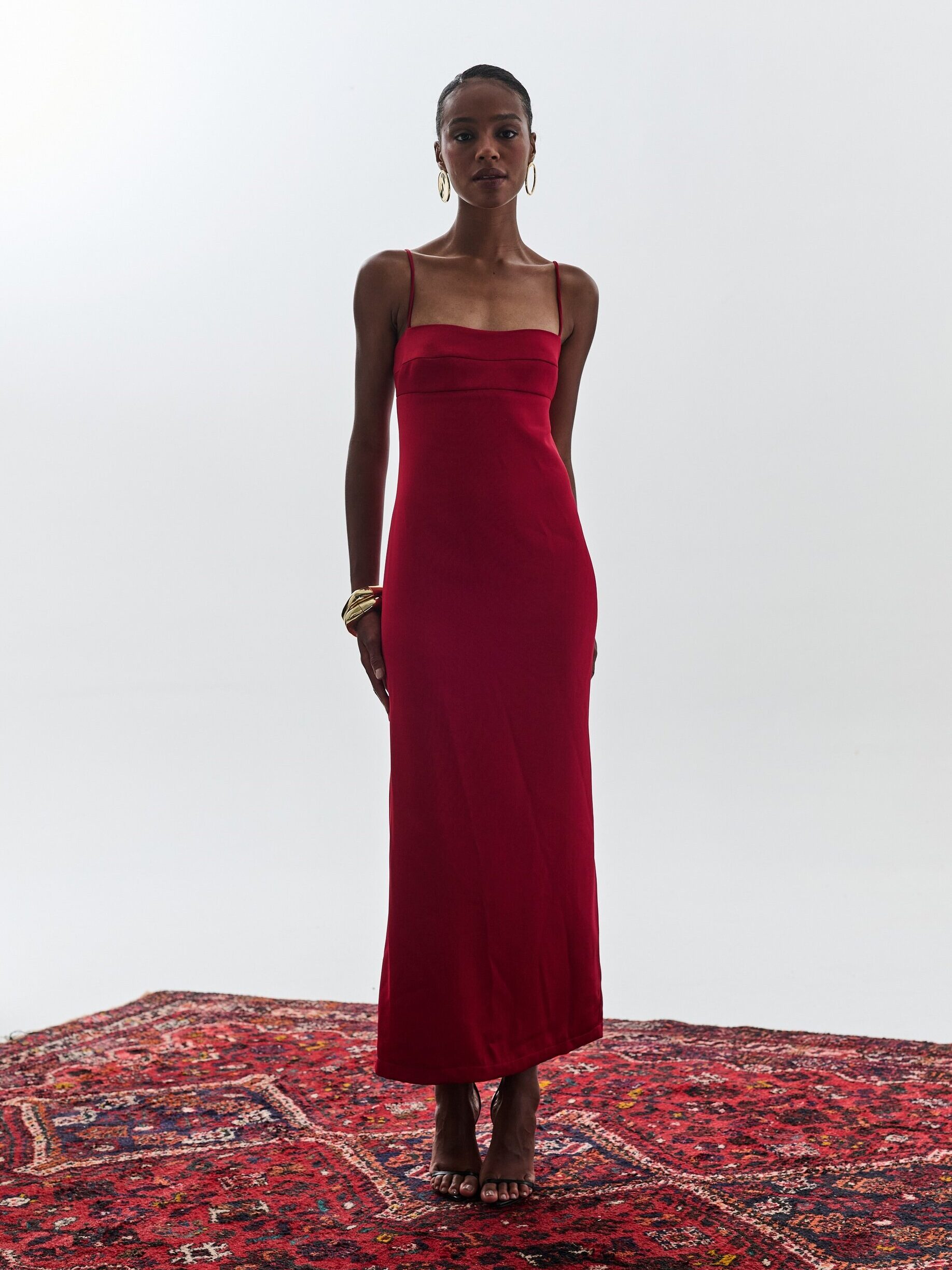 Vestido Bojo Reto Aria - Vinho