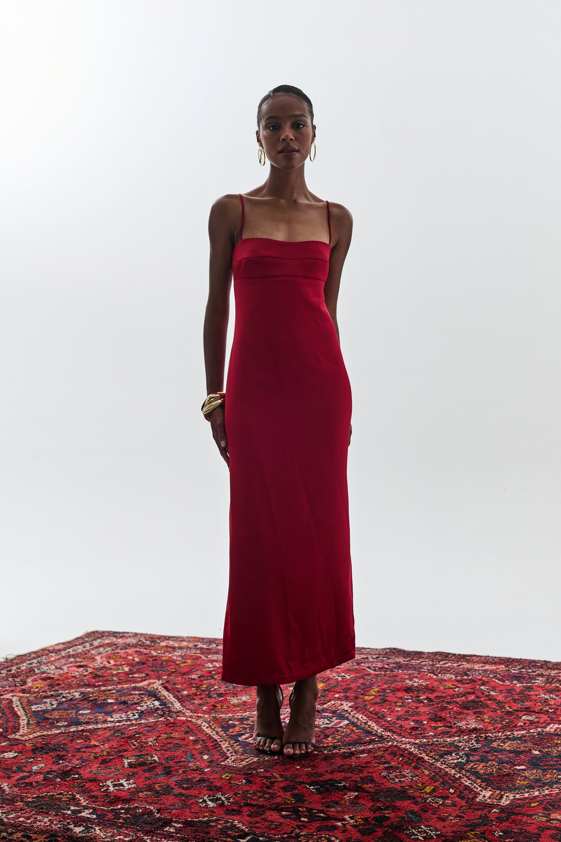 Vestido Bojo Reto Aria - Vinho